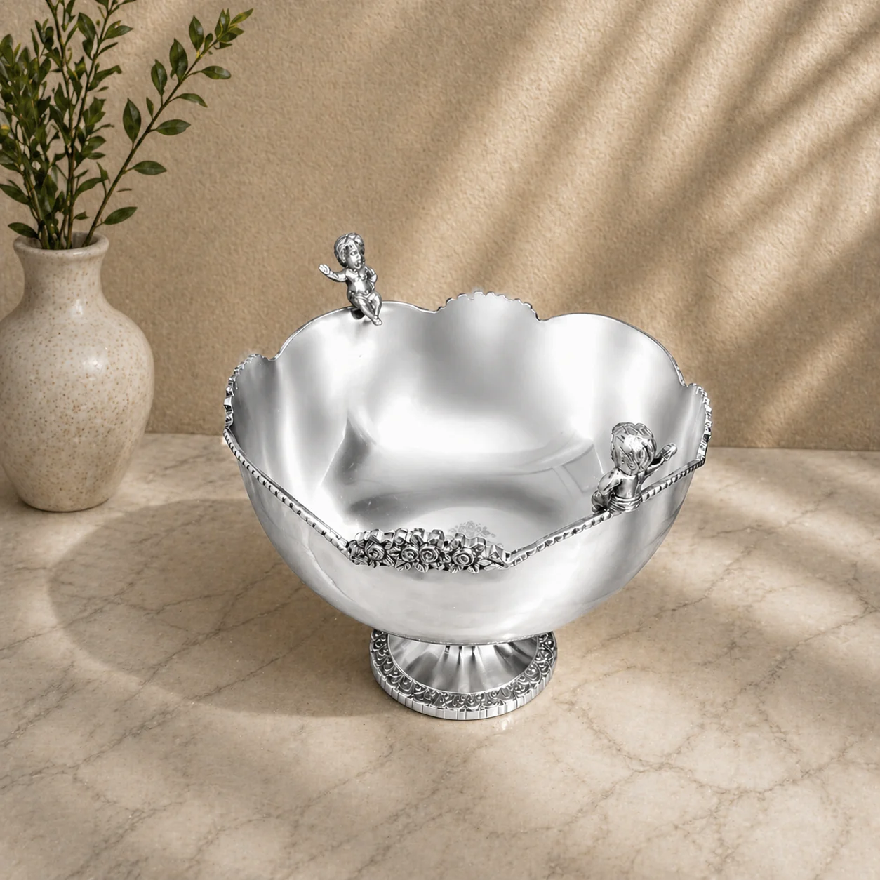 Brass Royal Design Decorative Fruit Bowl - Image 10