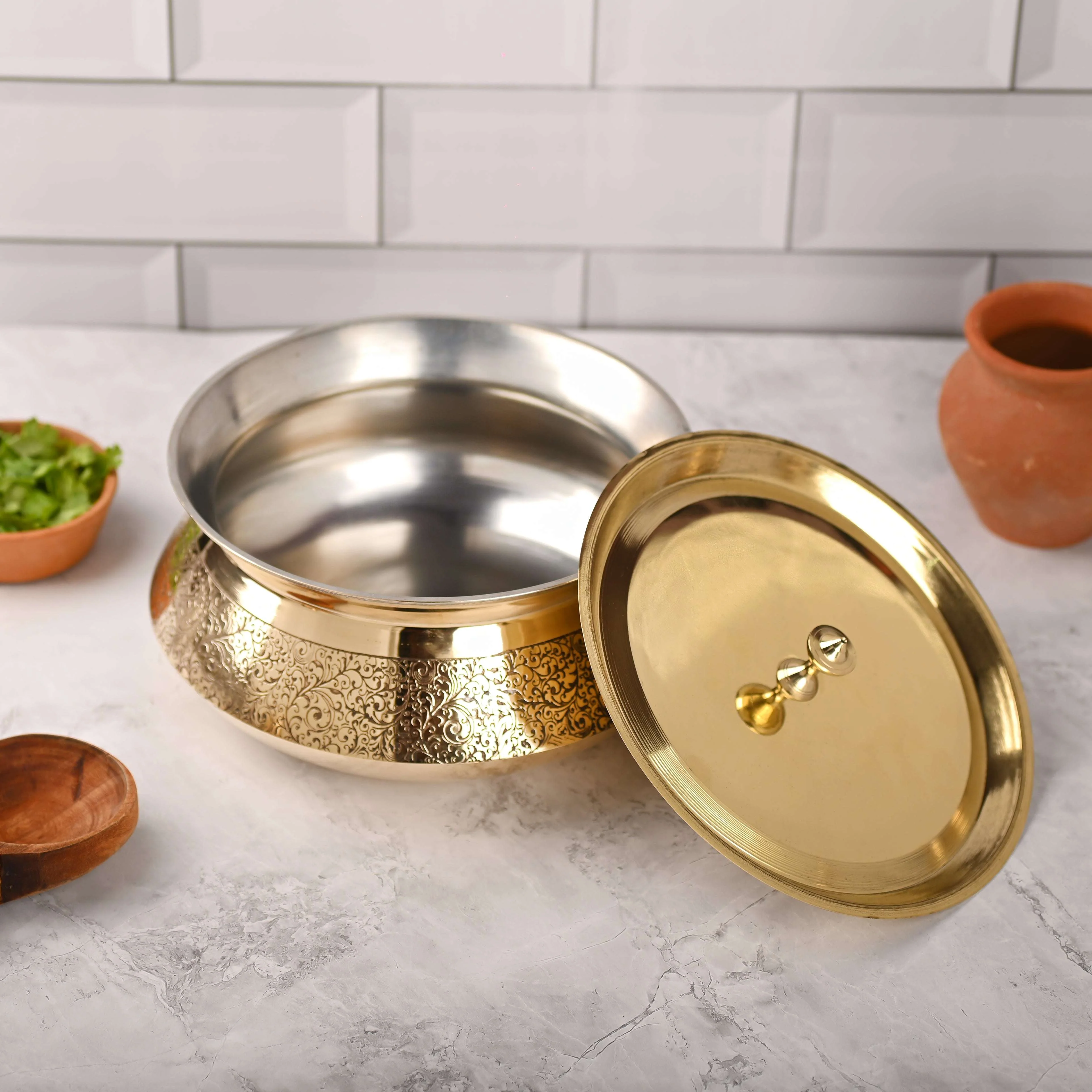Brass Royal Handi with Lid (4 Inch) - Image 5