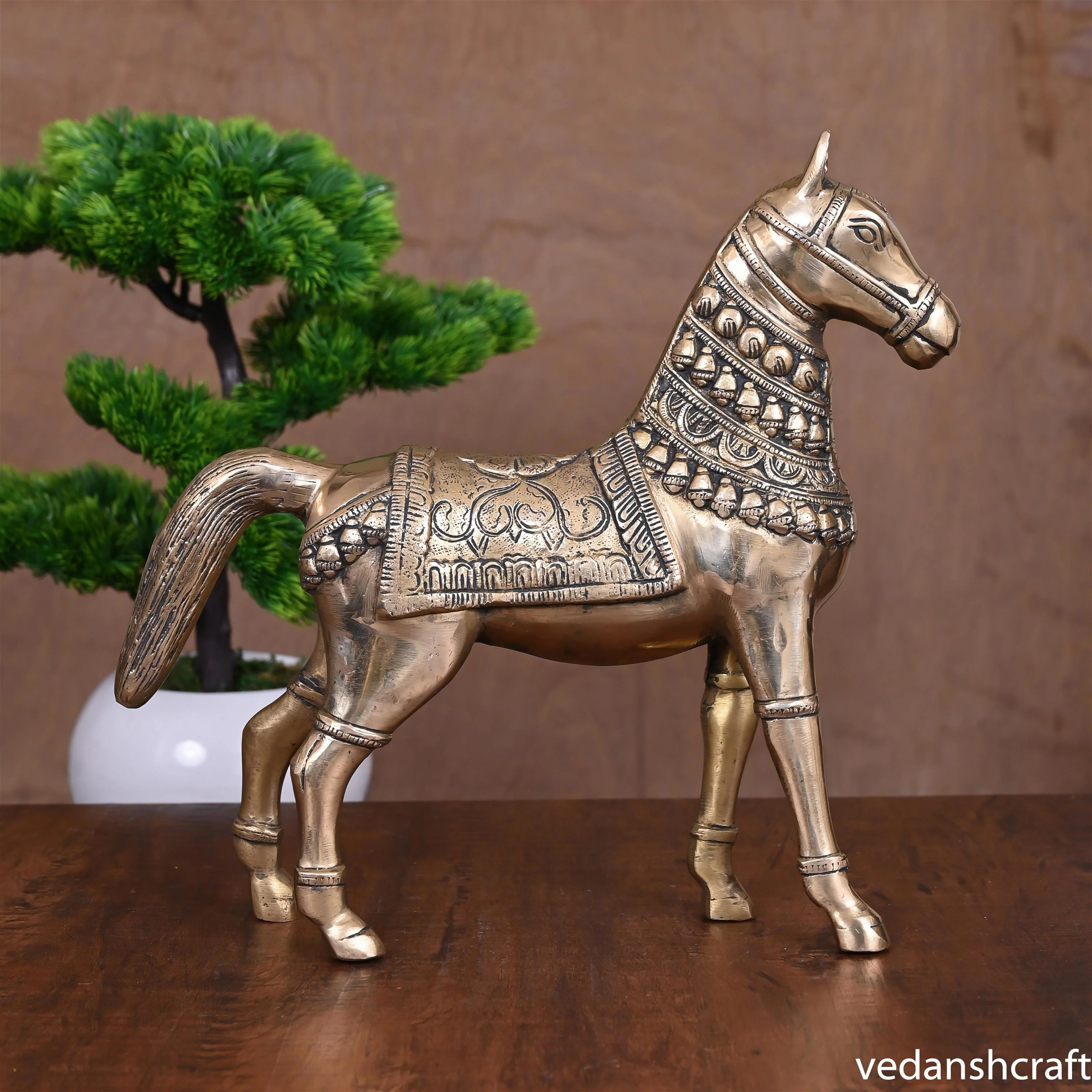 Brass Royal Horse Statue - Image 3