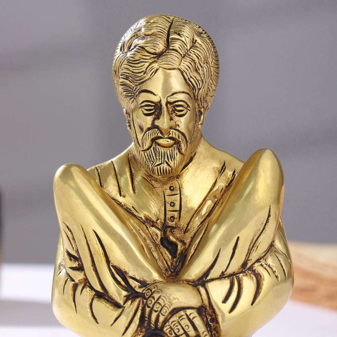 Brass Sadguru Saint Shankar Maharaj Idol (5.5 Inch) - Image 2