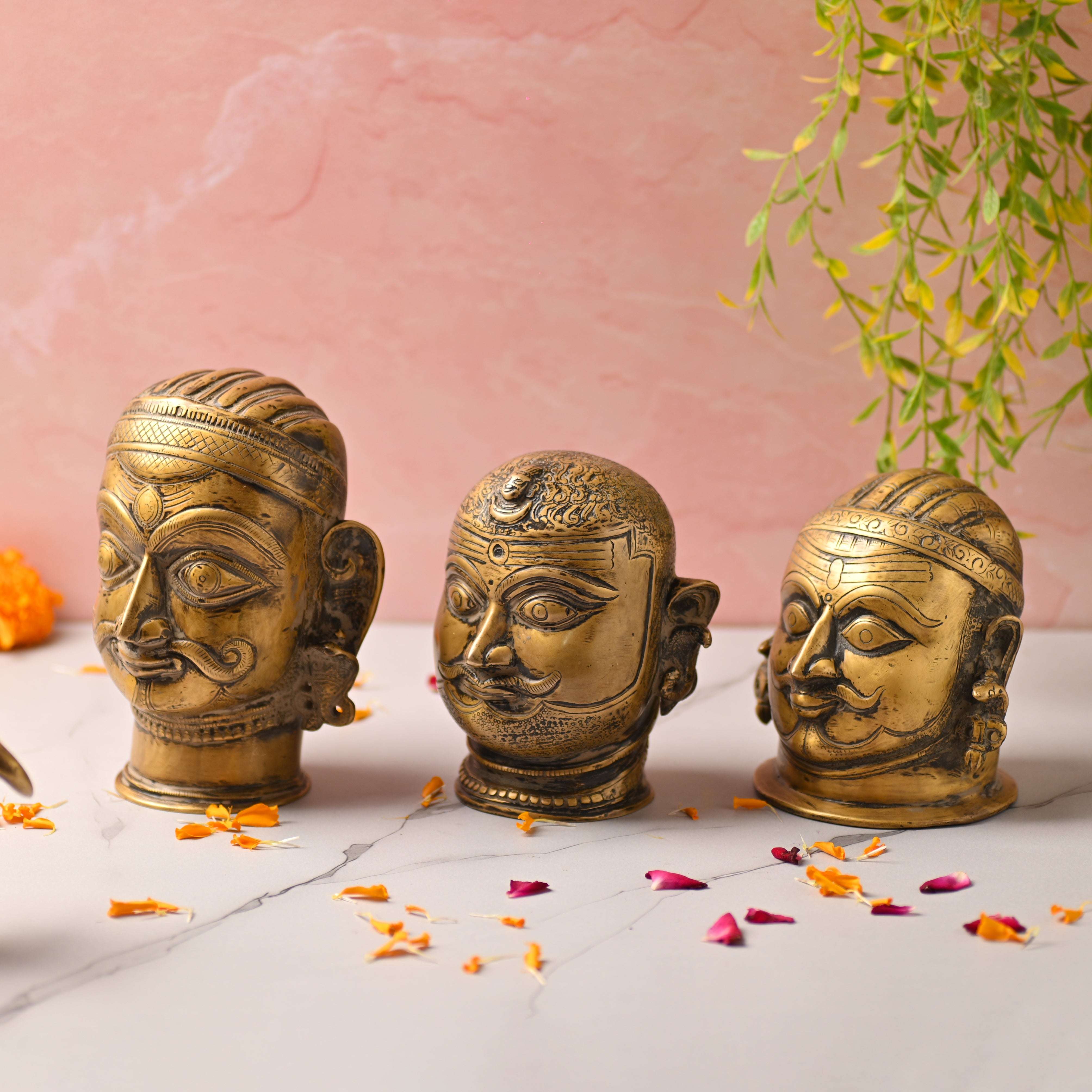 Brass Shiva Head Idol - Image 2