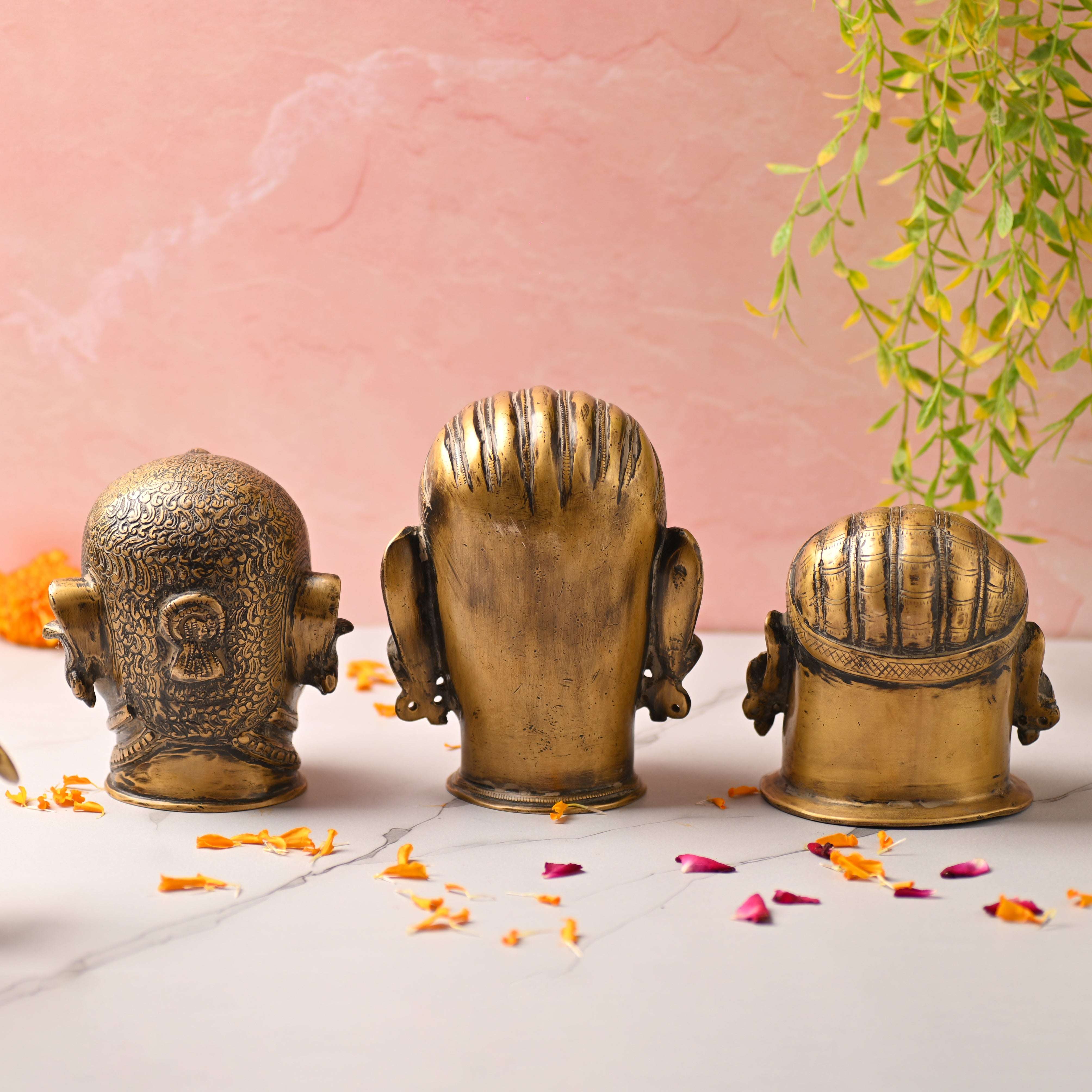 Brass Shiva Head Idol - Image 5