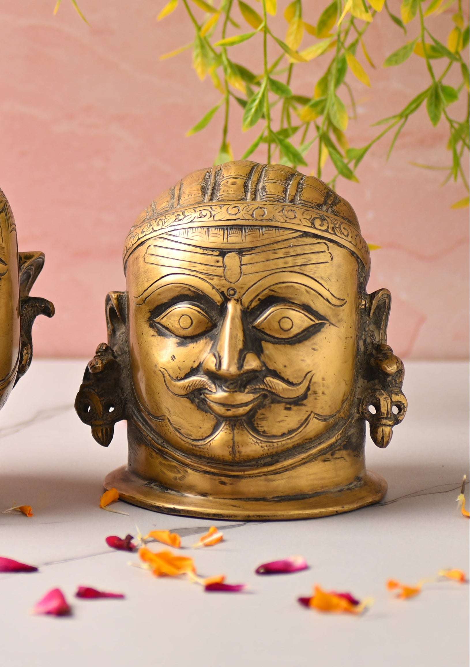 Brass Shiva Head Idol - Image 6