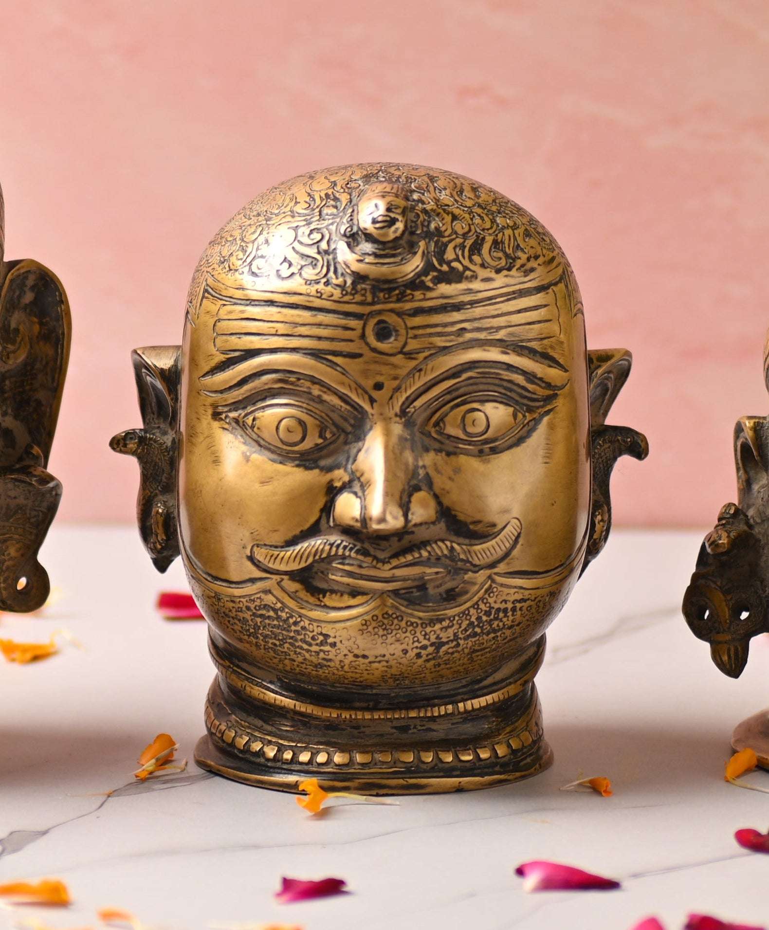 Brass Shiva Head Idol - Image 7