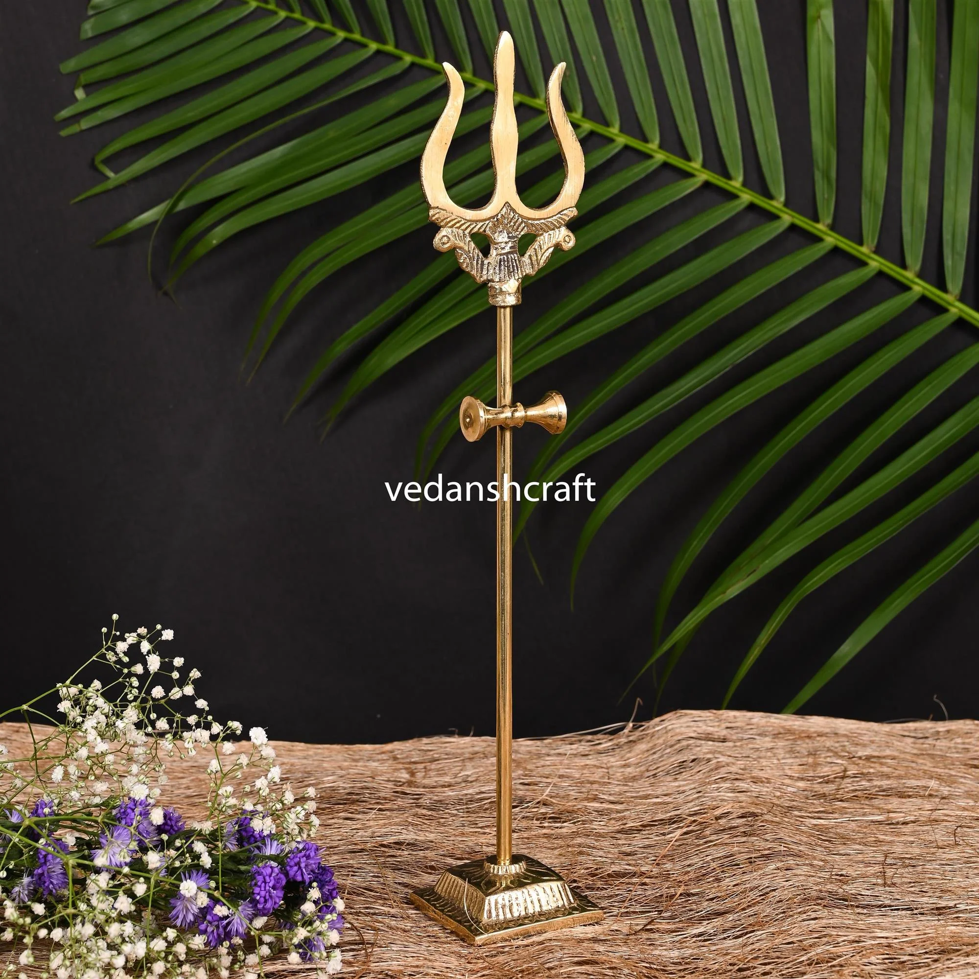 Brass Shiva'S Damru Trishul (10 Inch) - Image 4