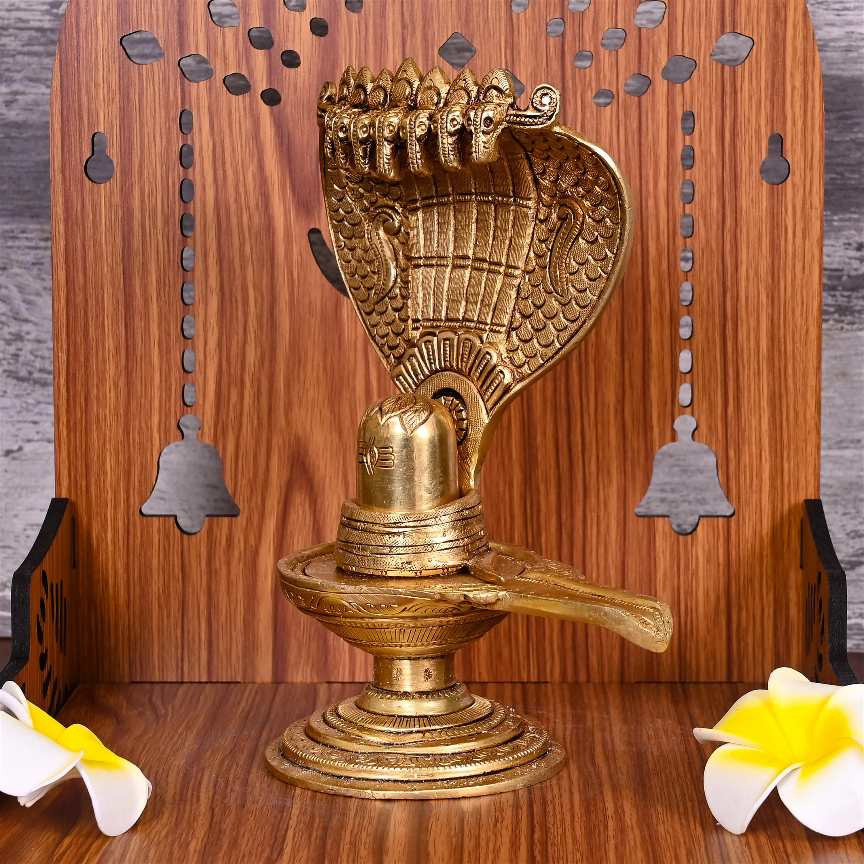 BRASS SHIVLING/SHIVLINGAM IDOL (8") - Image 2