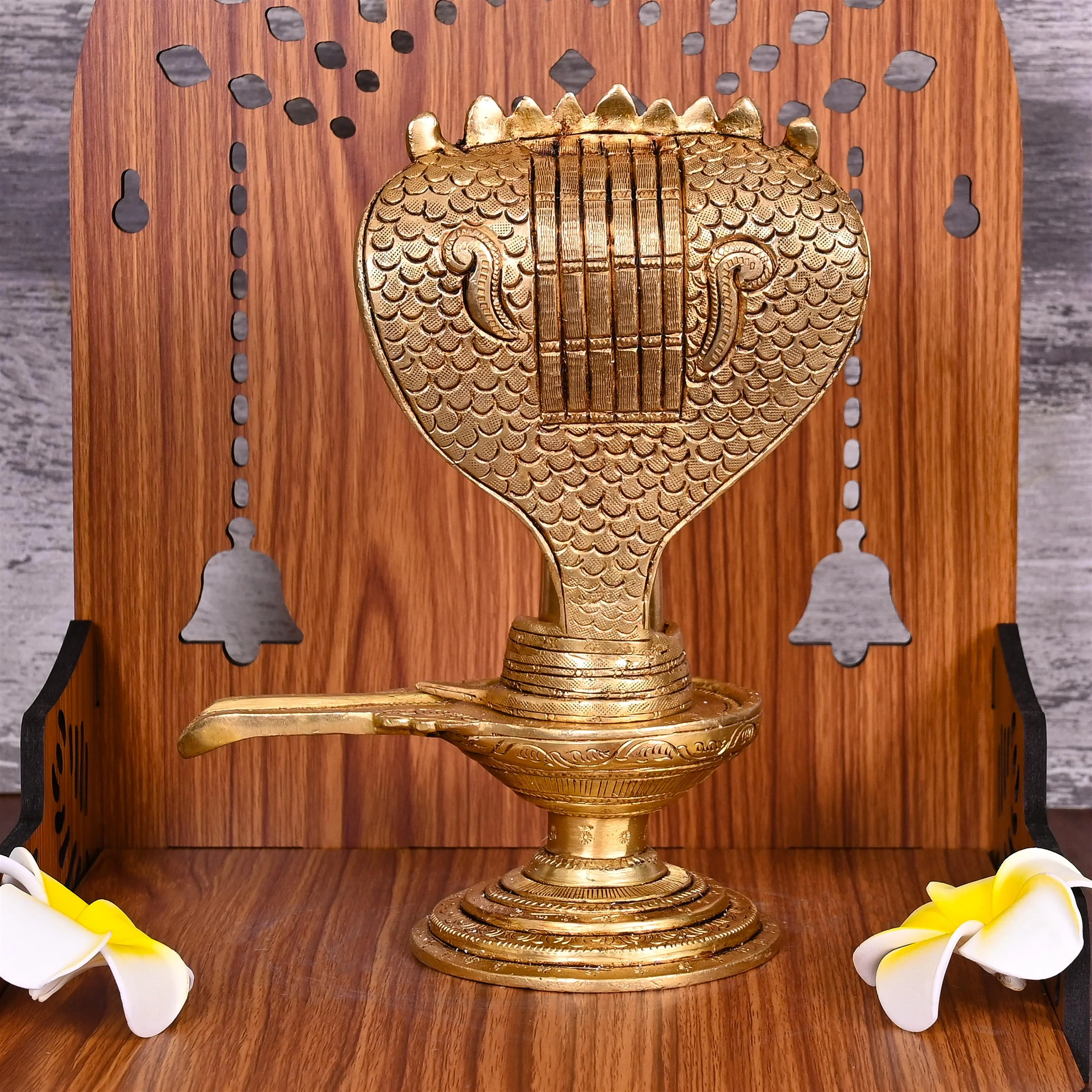 BRASS SHIVLING/SHIVLINGAM IDOL (8") - Image 3