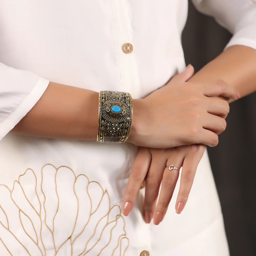 Brass Stone Bracelet - Image 10