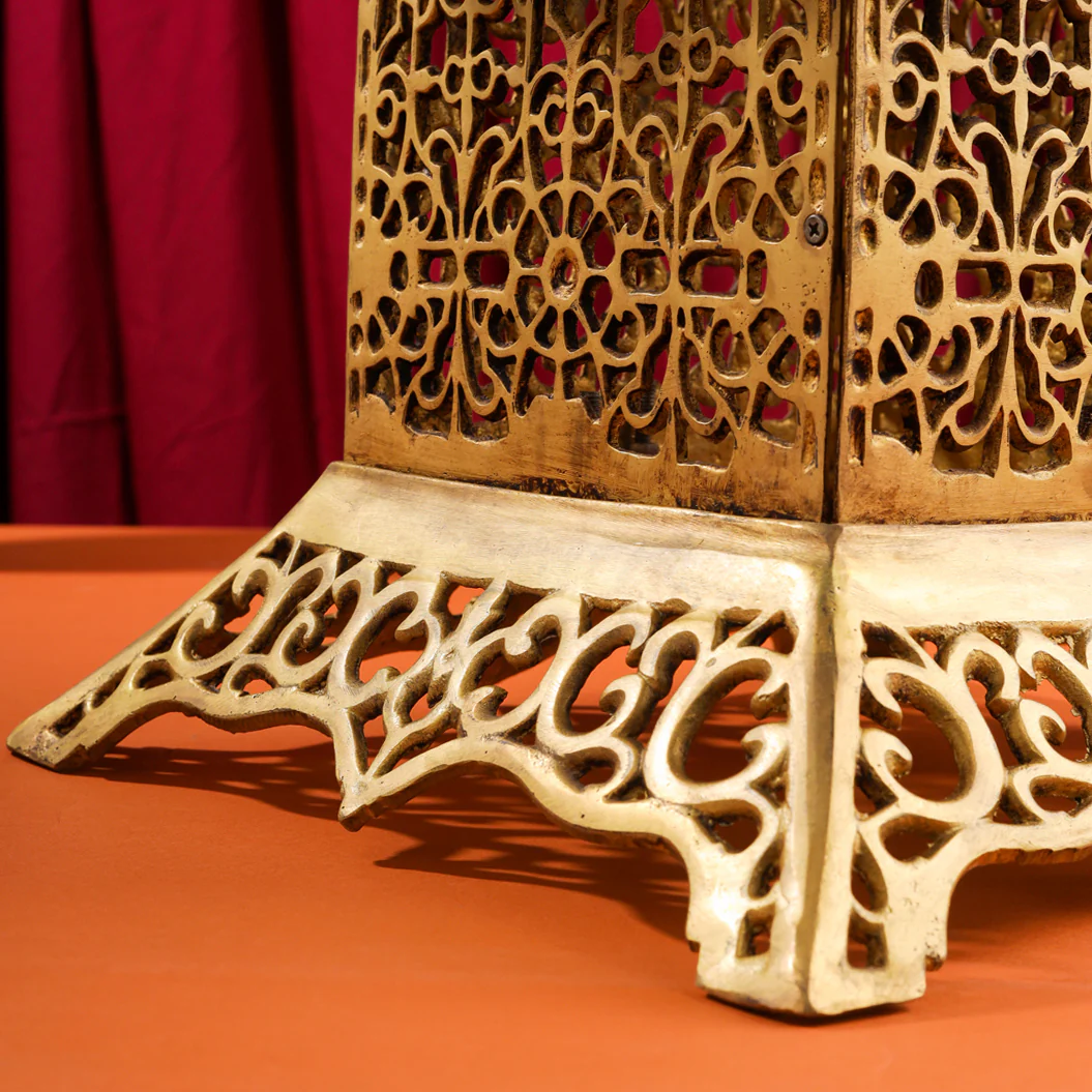 Brass Stool With Forty Hanging Bells (15.5 Inch) - Image 5