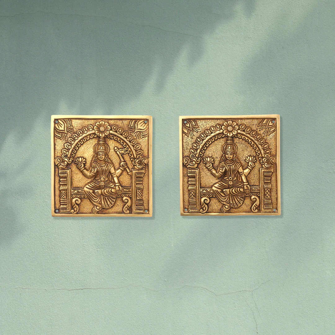 Brass Superfine Ashtalakshmi Wall Hanging Set - Image 4