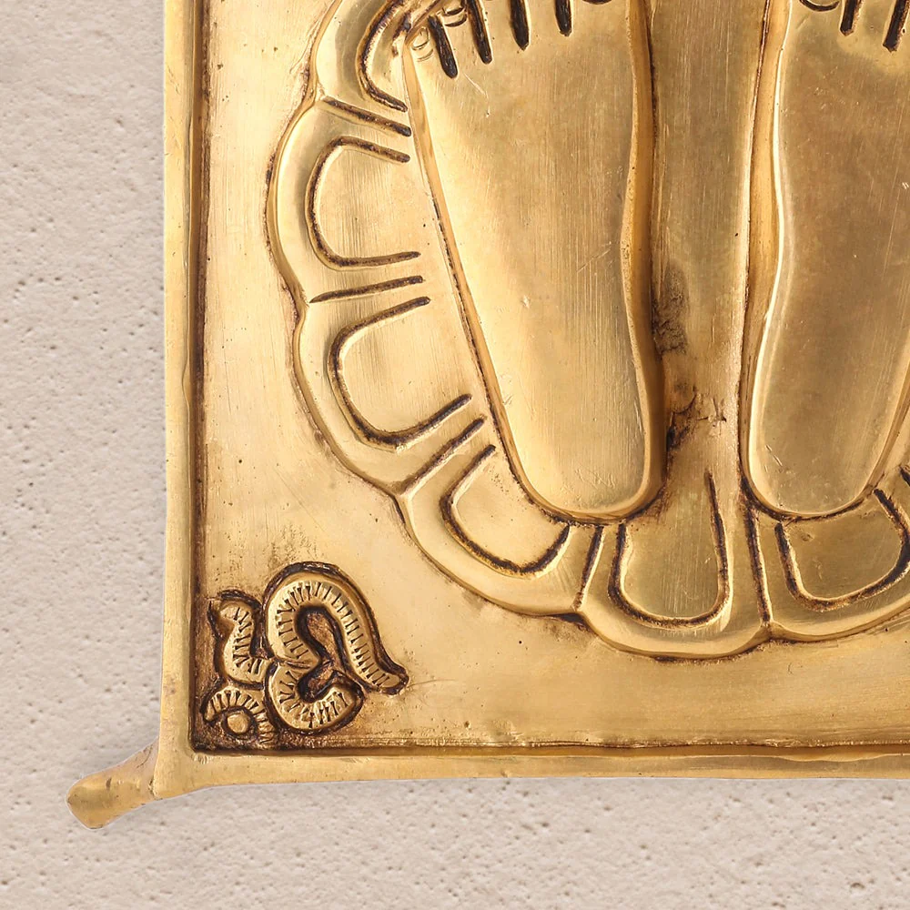 Brass Superfine Charan Paduka (8.5 Inch) - Image 10