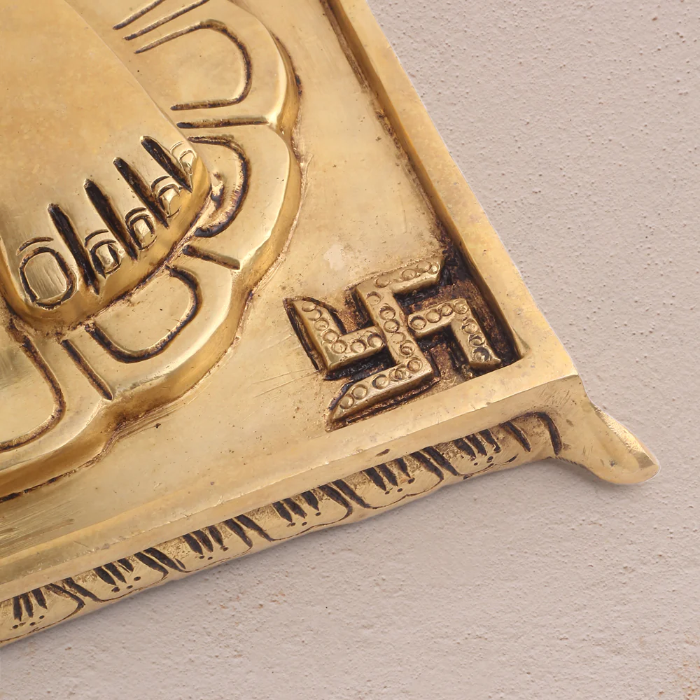 Brass Superfine Charan Paduka (8.5 Inch) - Image 12