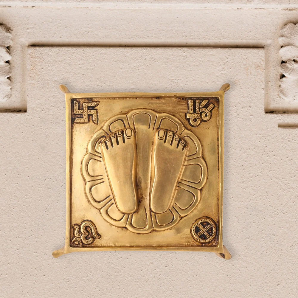 Brass Superfine Charan Paduka (8.5 Inch) - Image 7