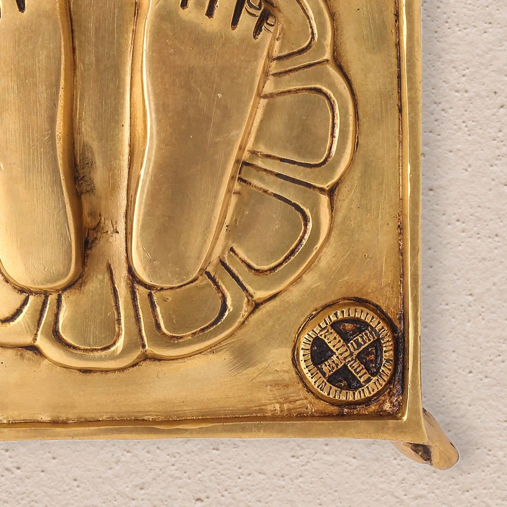 Brass Superfine Charan Paduka (8.5 Inch) - Image 9