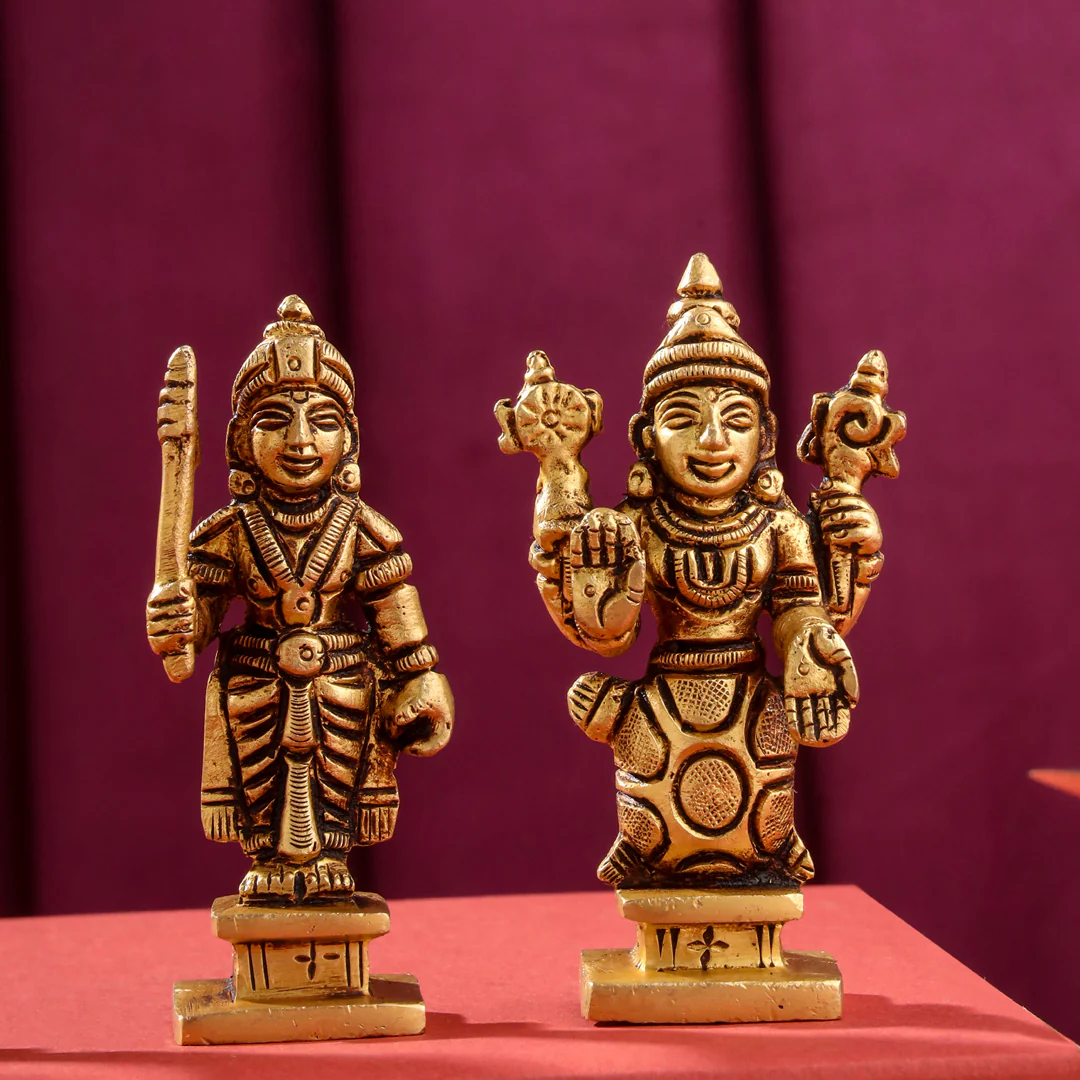 Brass Superfine Dashavatara / Vishnu Avatar Statue Set (3.5 Inch) - Image 11