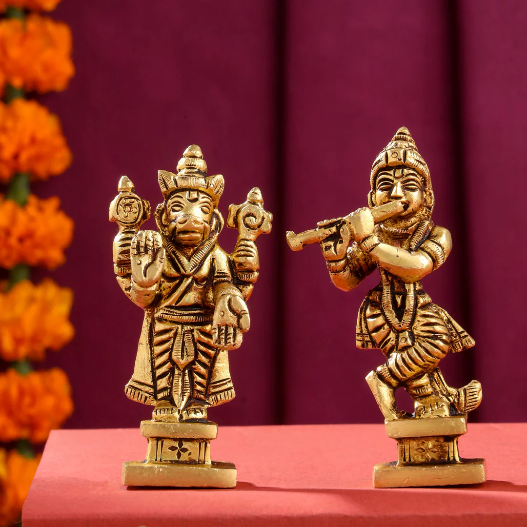 Brass Superfine Dashavatara / Vishnu Avatar Statue Set (3.5 Inch) - Image 9