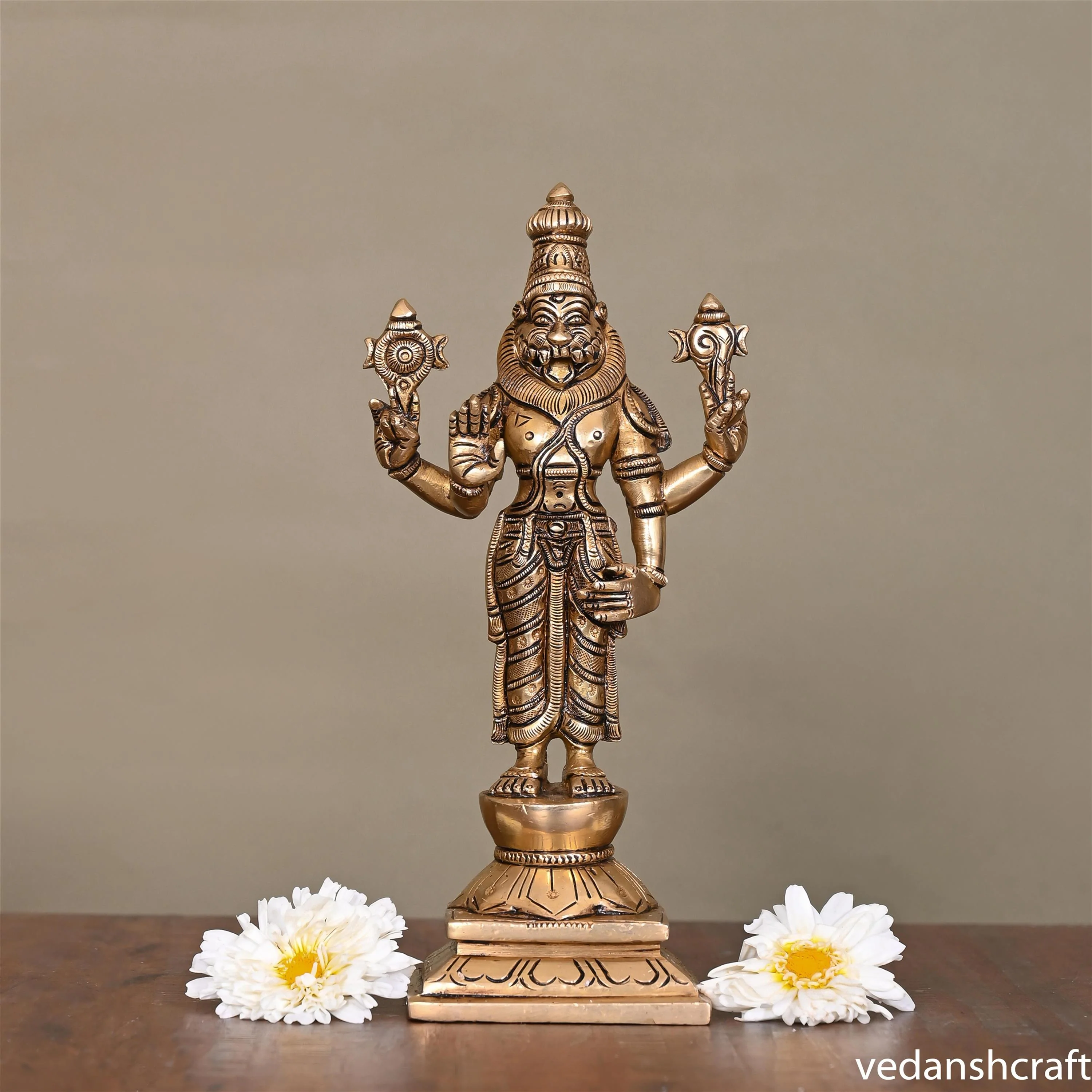 Brass Superfine Dashavatara /Vishnu Avatars Statue Set (10 Inch) - Image 2