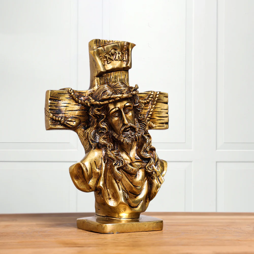 Brass Superfine God Jesus Idol (8 Inch) - Image 2