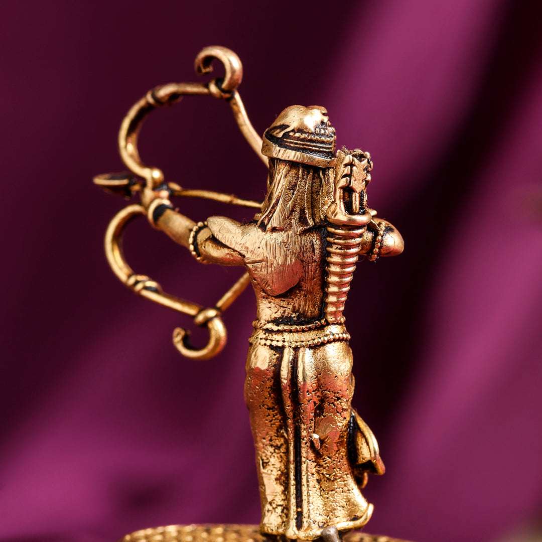 Brass Handcrafted Ram Idol with Velvet Gift Box (2.5 Inch) - Image 9