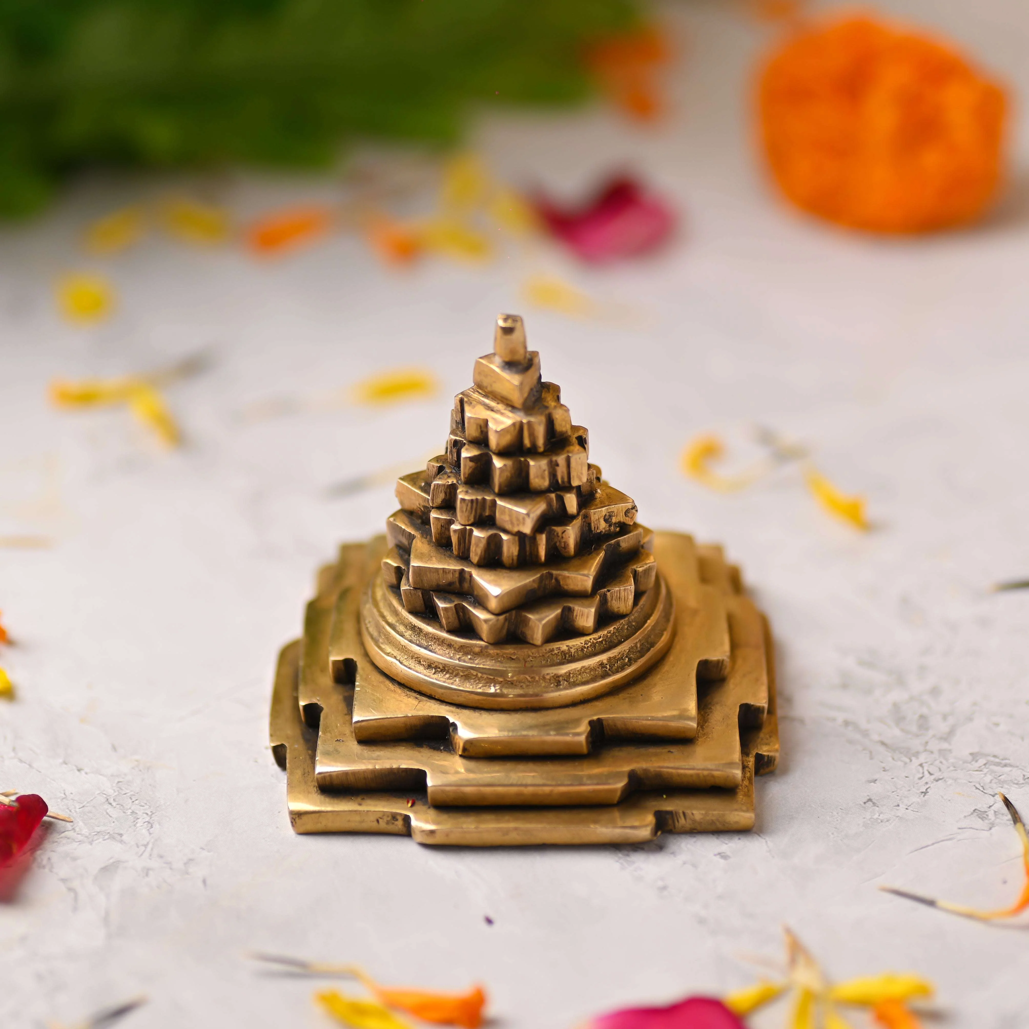 Brass Superfine Maha Meru Shree Yantra (2.5 Inch) - Image 2
