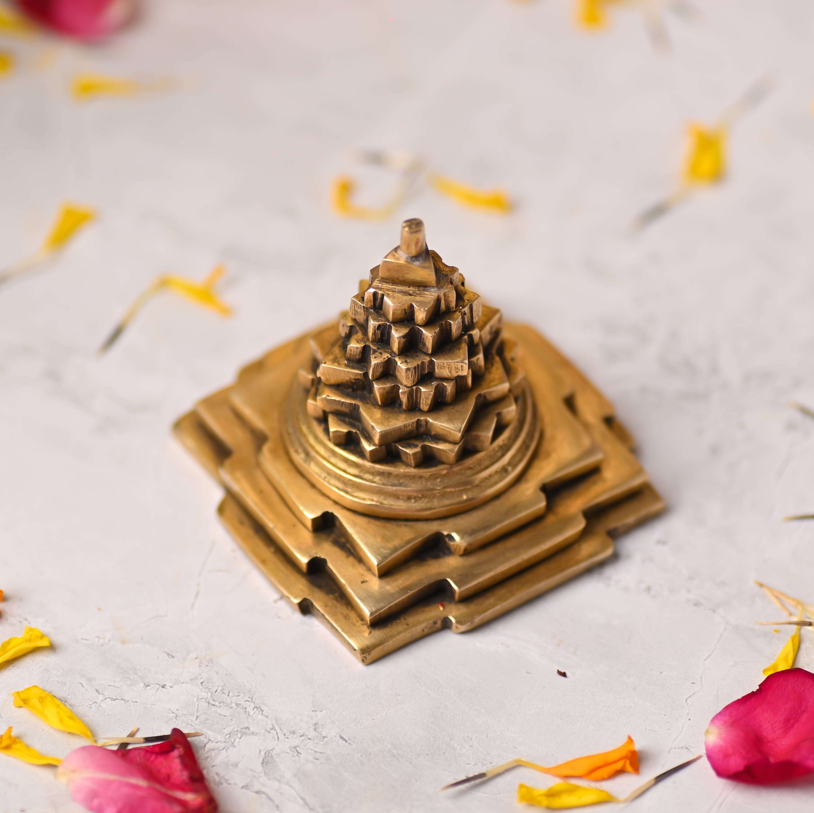 Brass Superfine Maha Meru Shree Yantra (2.5 Inch) - Image 3