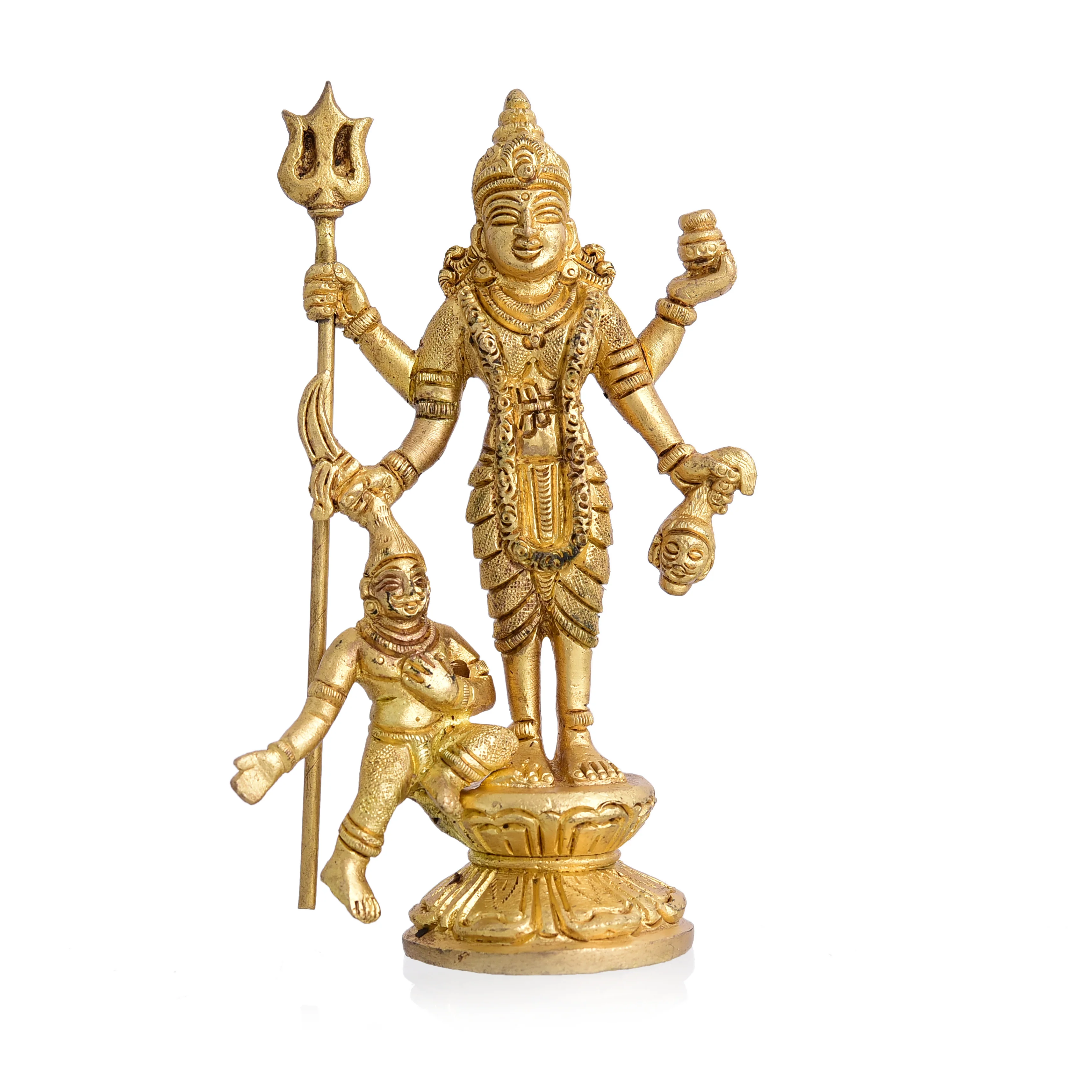 Brass Superfine Standing Mahalasa Narayani Idol (5.3 Inch) - Image 3