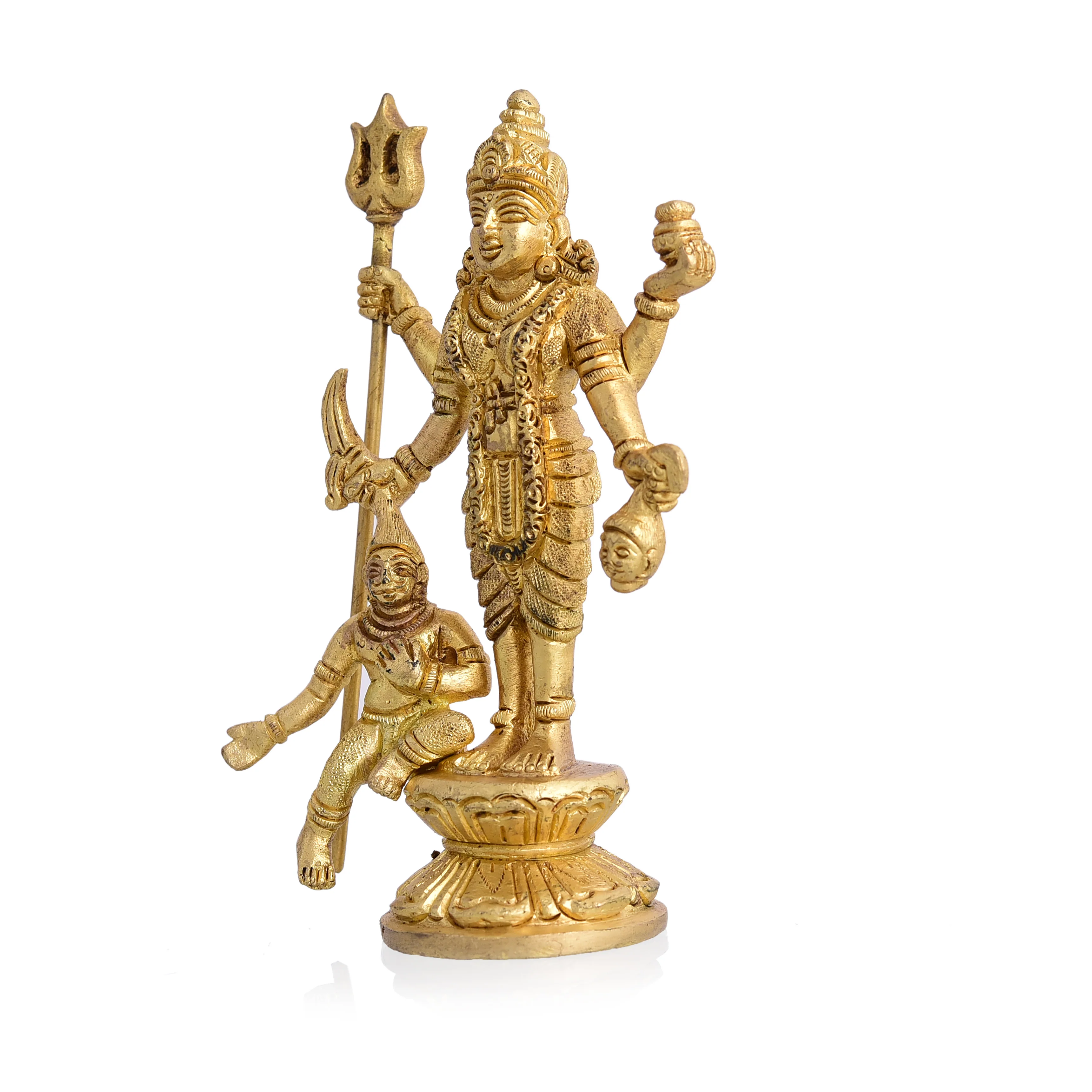 Brass Superfine Standing Mahalasa Narayani Idol (5.3 Inch) - Image 4