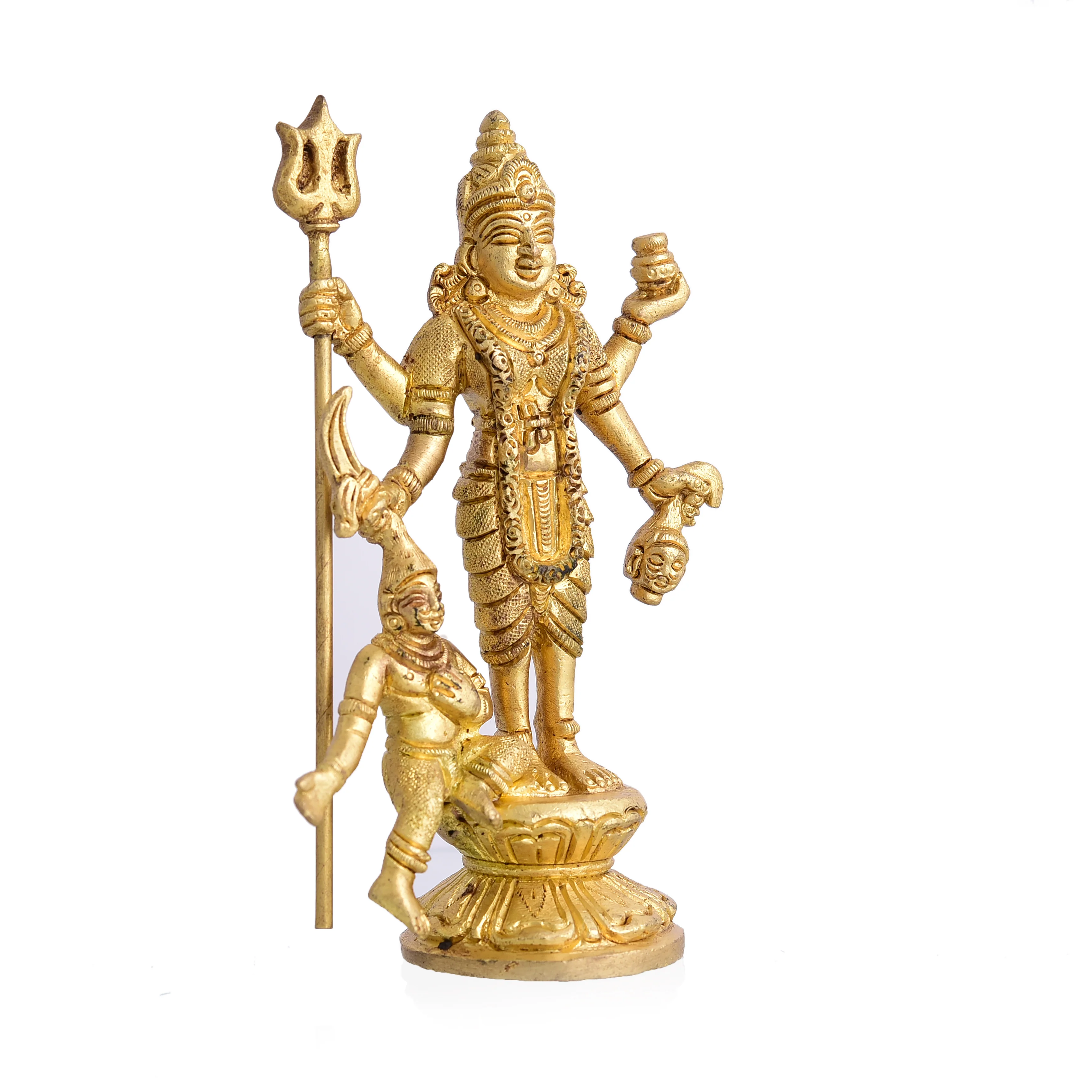 Brass Superfine Standing Mahalasa Narayani Idol (5.3 Inch) - Image 5