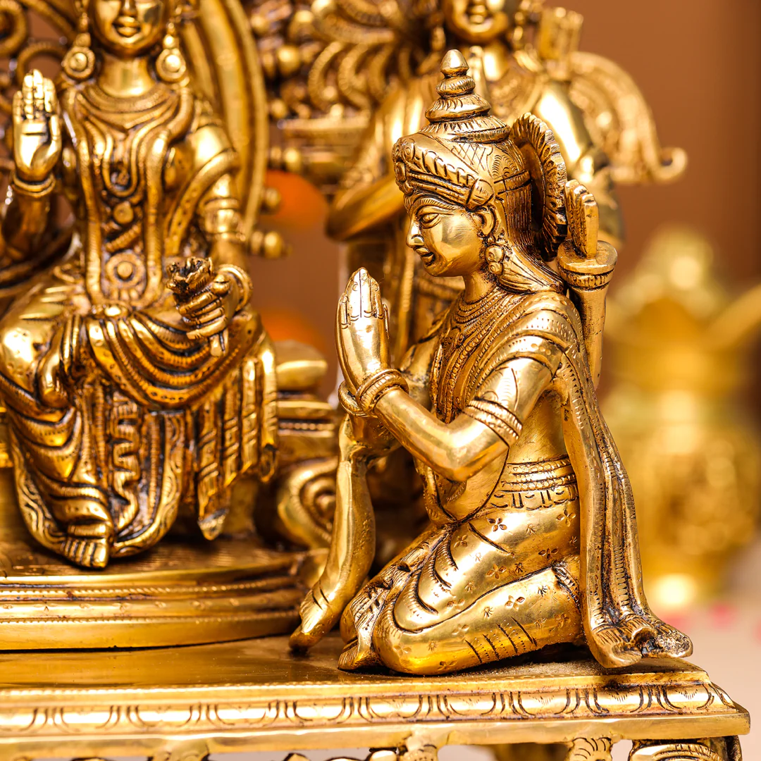 Brass Superfine Majestic Ram Darbar Statue (23 Inch) - Image 6