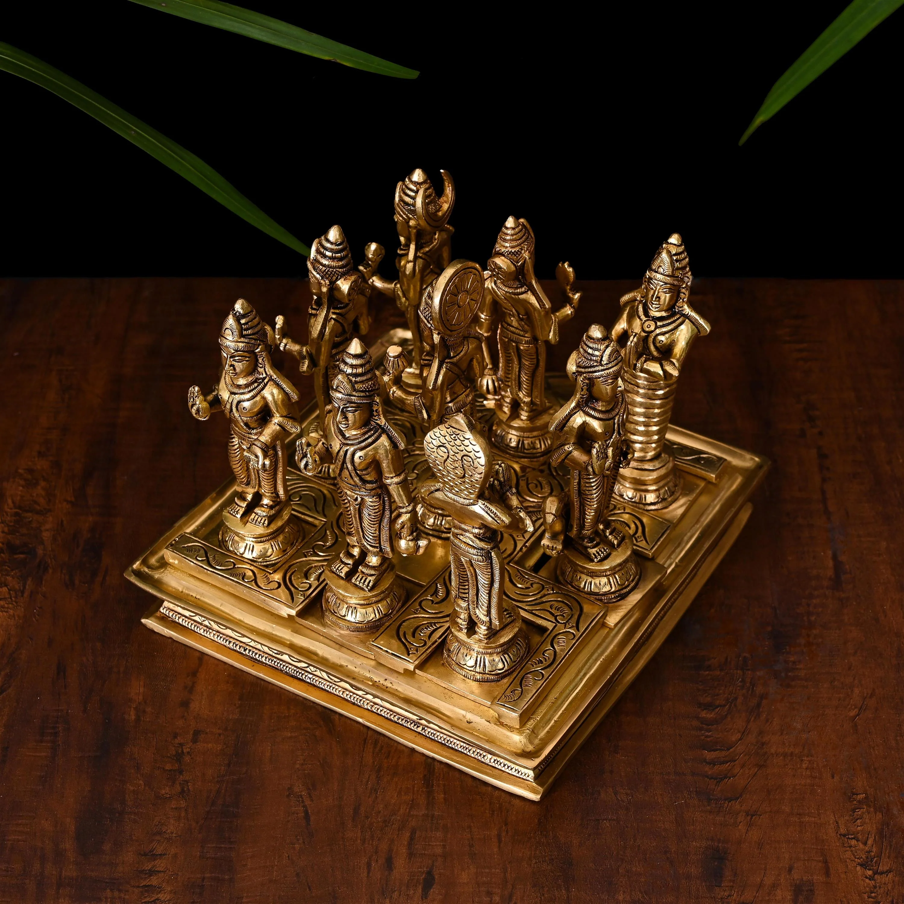 Brass Superfine Navagraha Idols Set (7 Inch) - Image 3