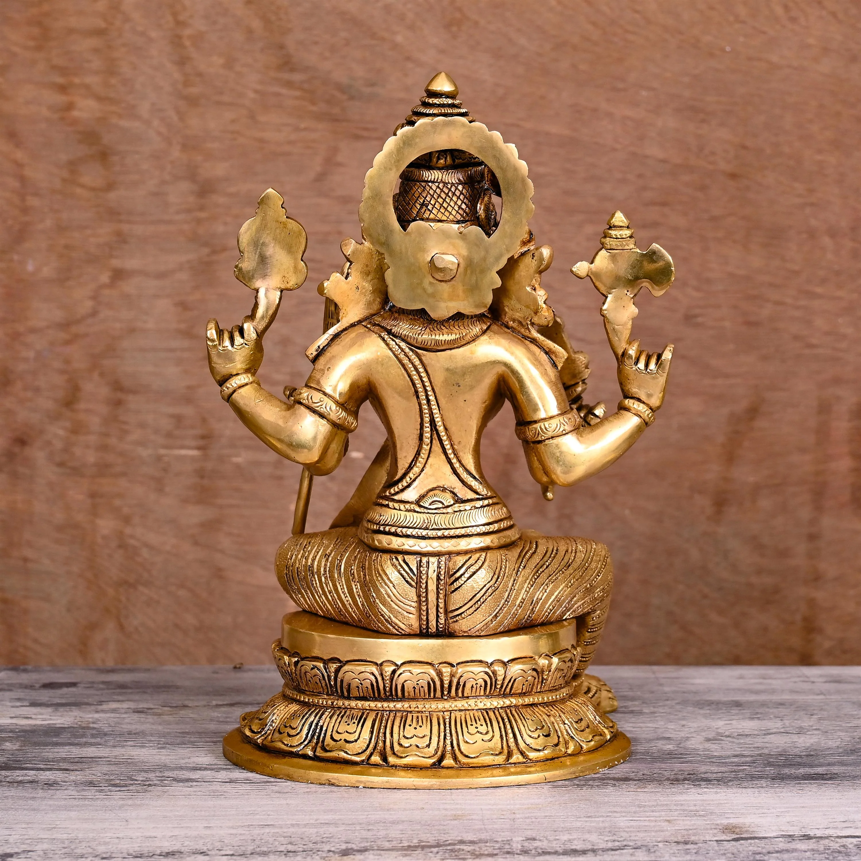 Brass Superfine Rajarajeshwari Devi Statue (10.5") - Image 3