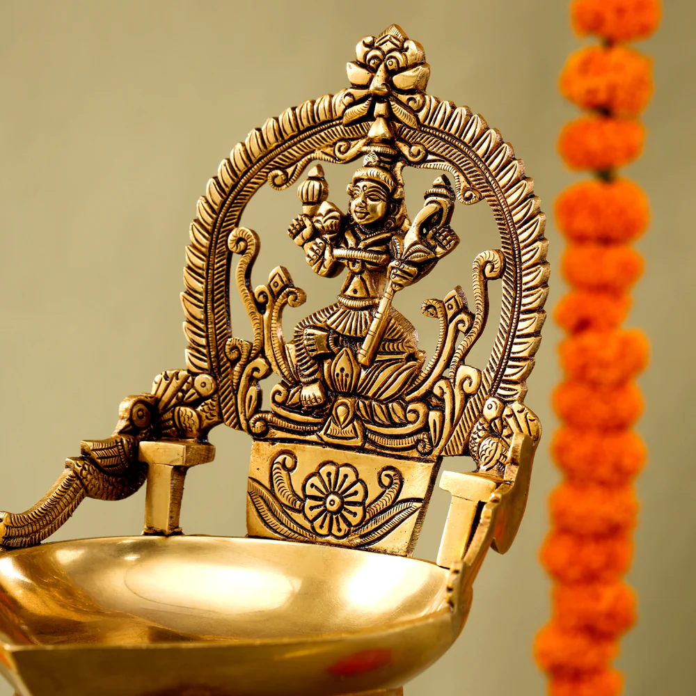 Brass Superfine Rajarajeswari Diya - Image 3