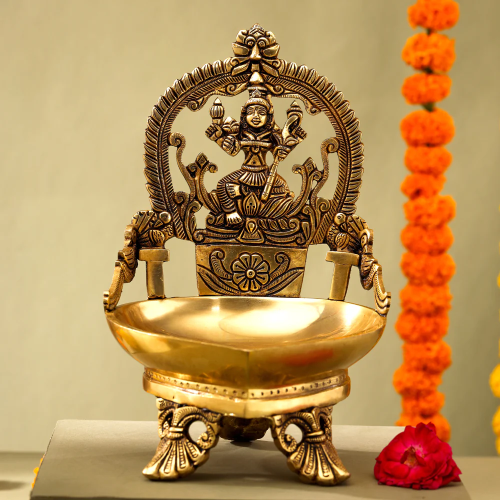 Brass Superfine Rajarajeswari Diya - Image 4