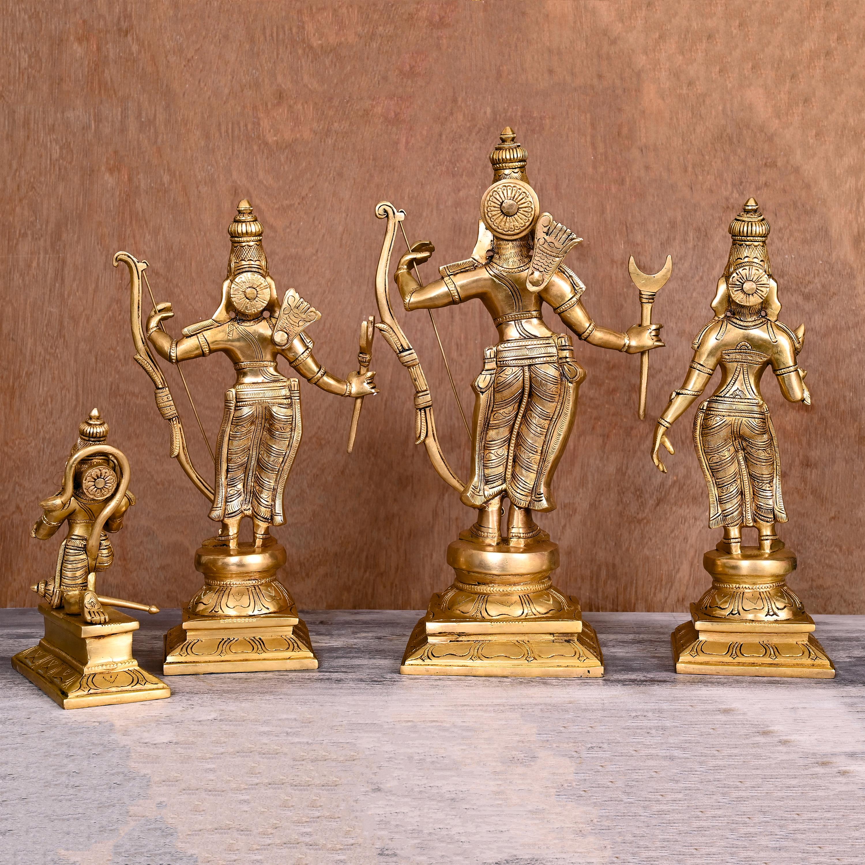Brass Superfine Ram Darbar Statue Set (15 Inch) - Image 3
