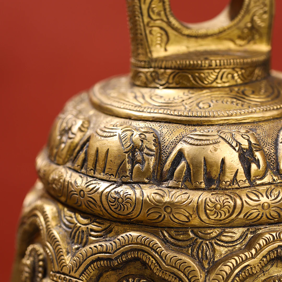 Brass Superfine Wall Hanging Temple Bell (33.5 Inch) - Image 6