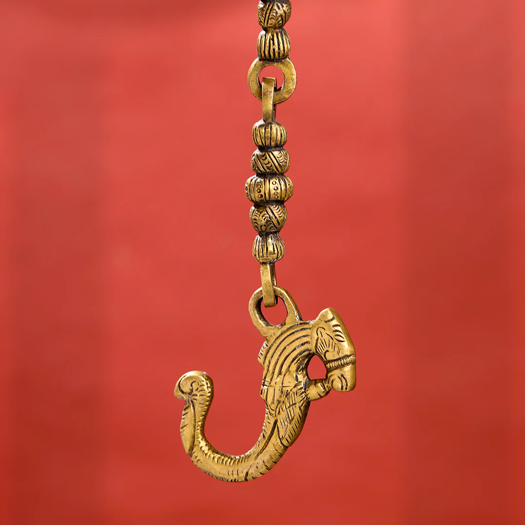 Brass Superfine Wall Hanging Temple Bell (33.5 Inch) - Image 8