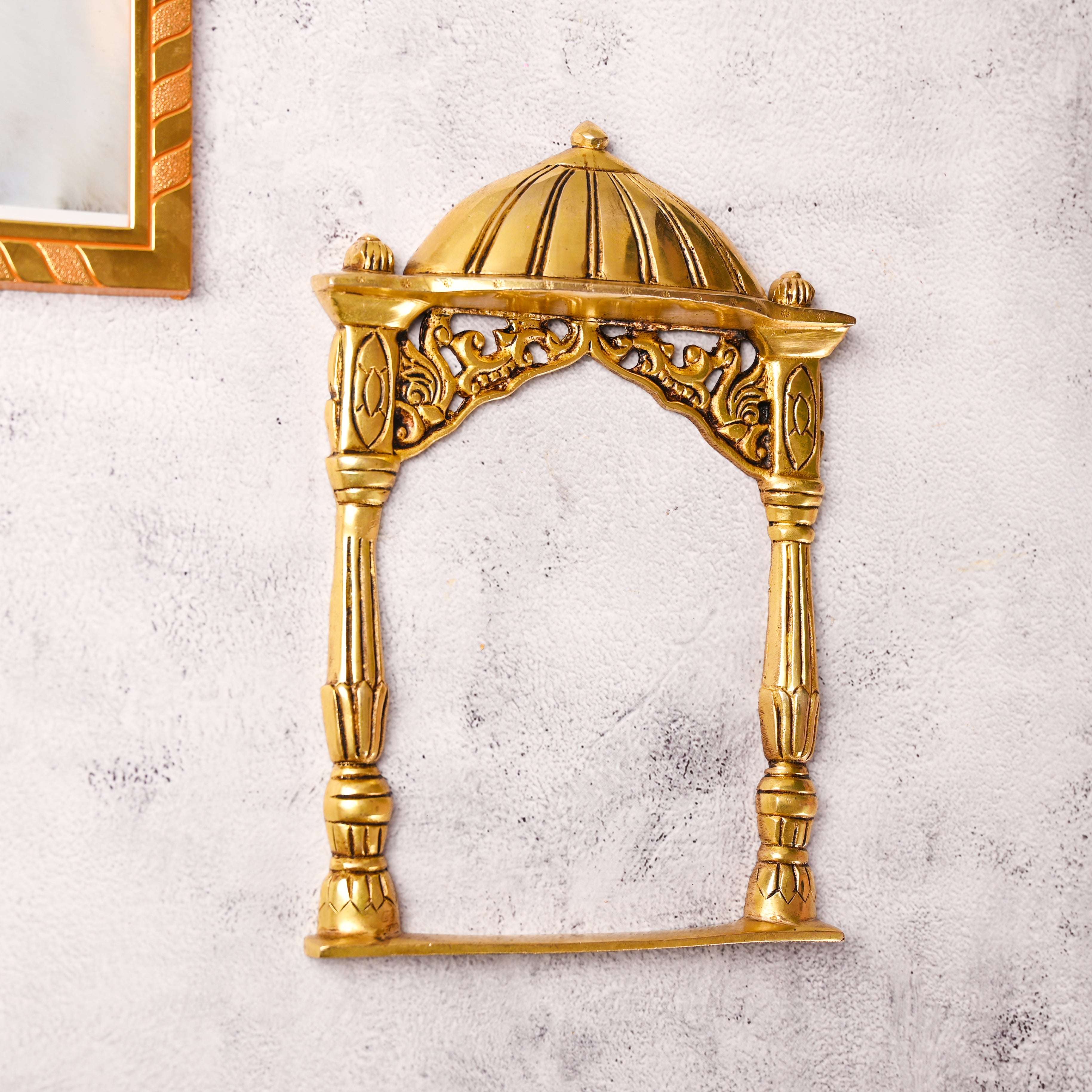 Brass Temple Frame Wall Hanging (10 Inch) - Image 2