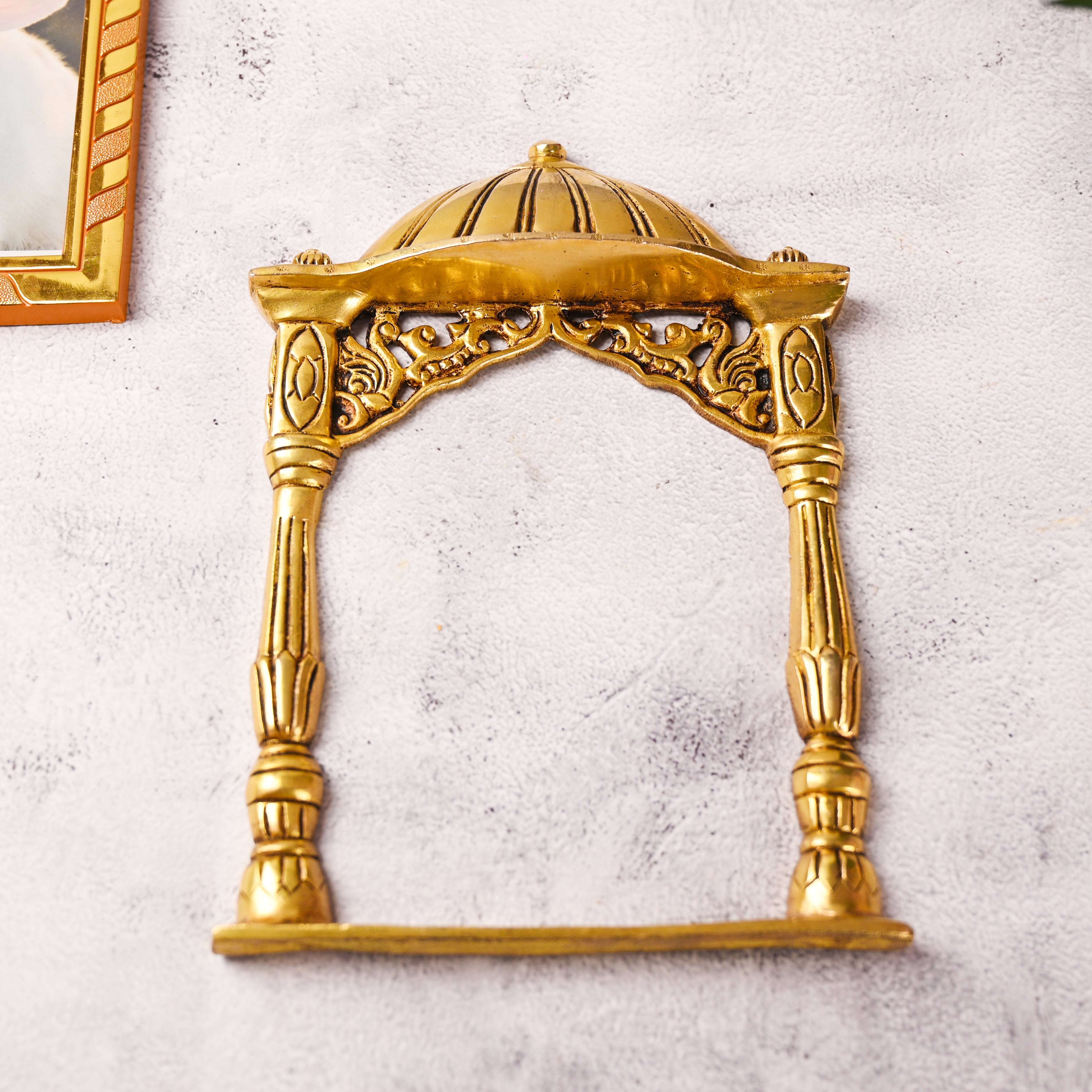 Brass Temple Frame Wall Hanging (10 Inch) - Image 4