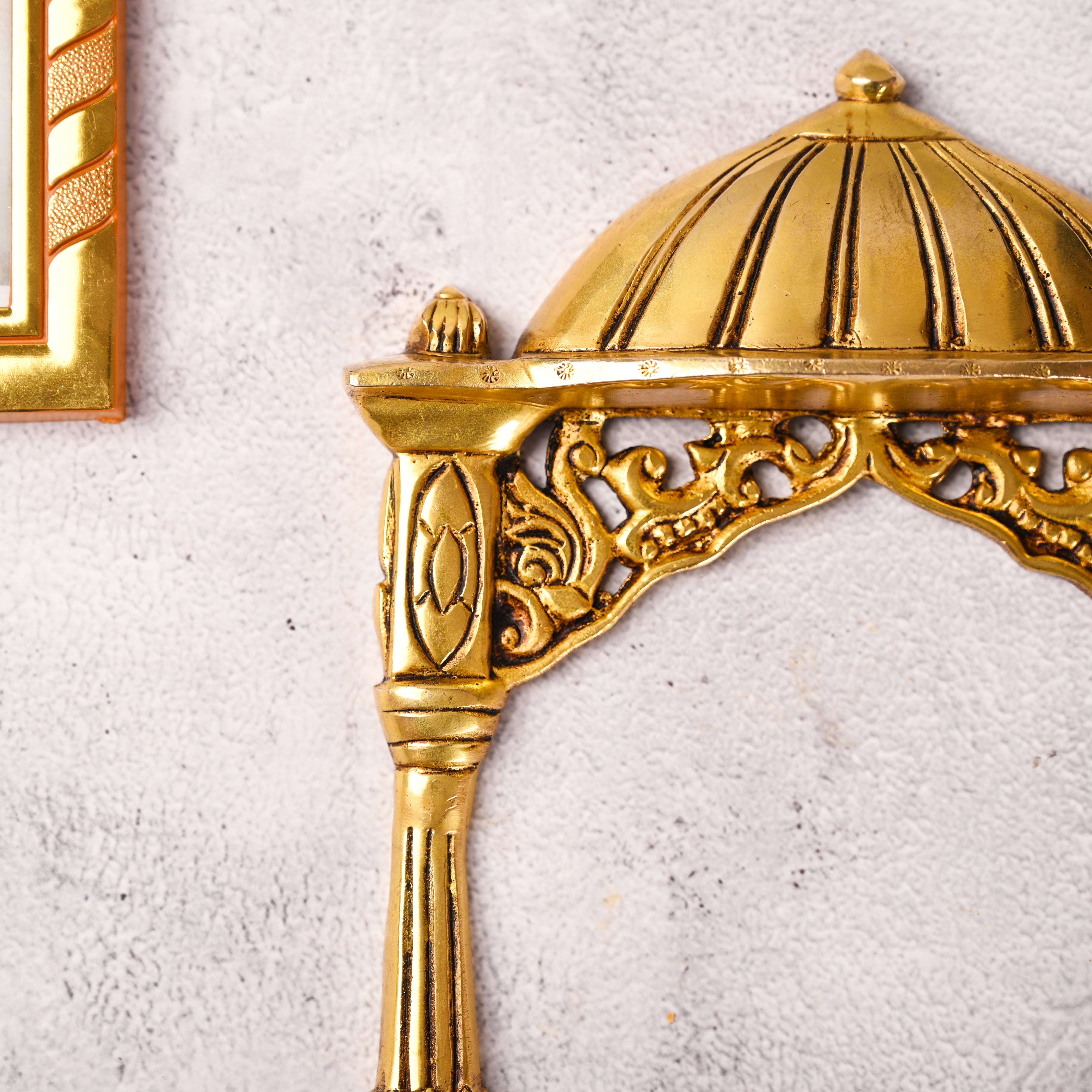 Brass Temple Frame Wall Hanging (10 Inch) - Image 5