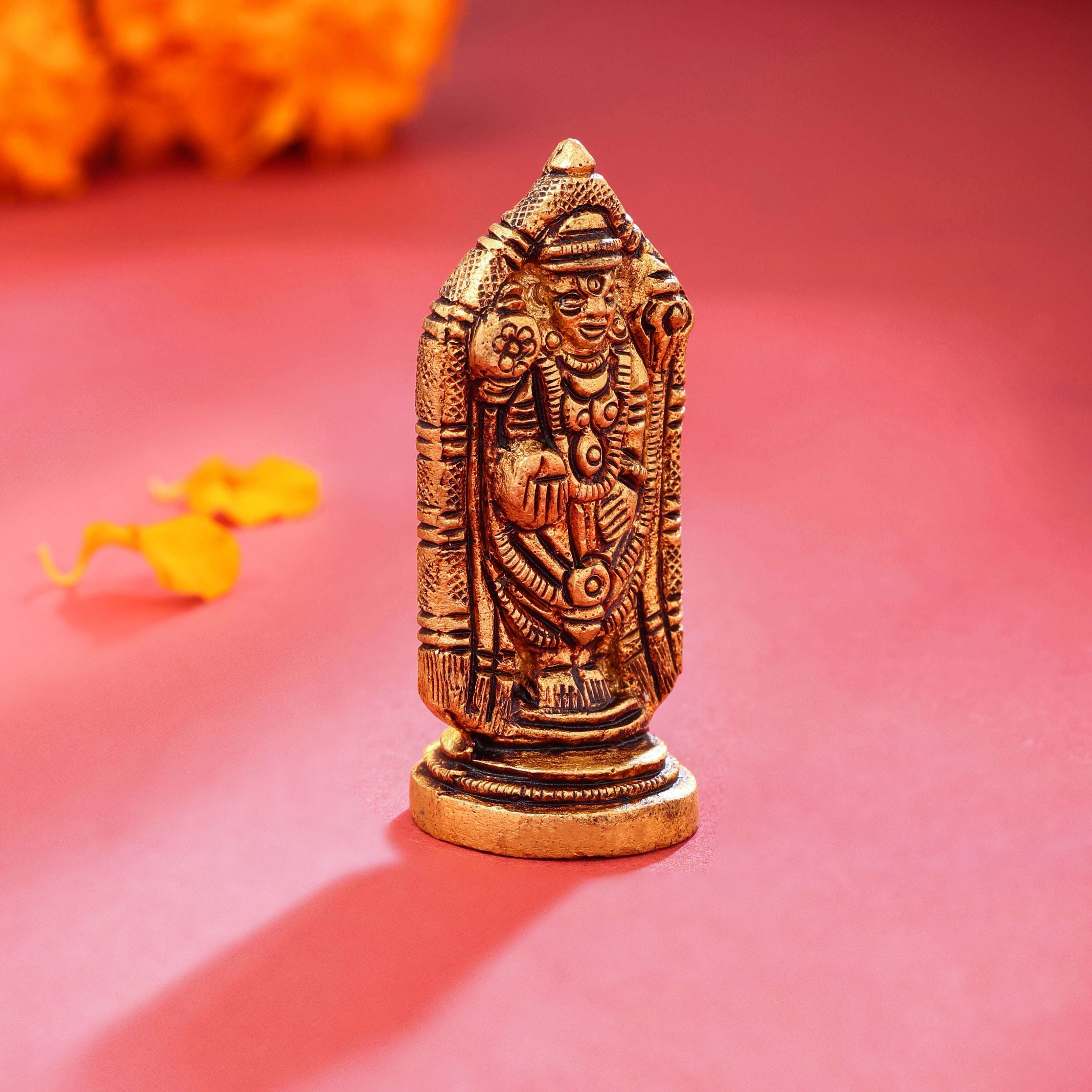 Brass Tirupati Balaji/Venkateshwar Idol (2.2 Inch) - Image 2