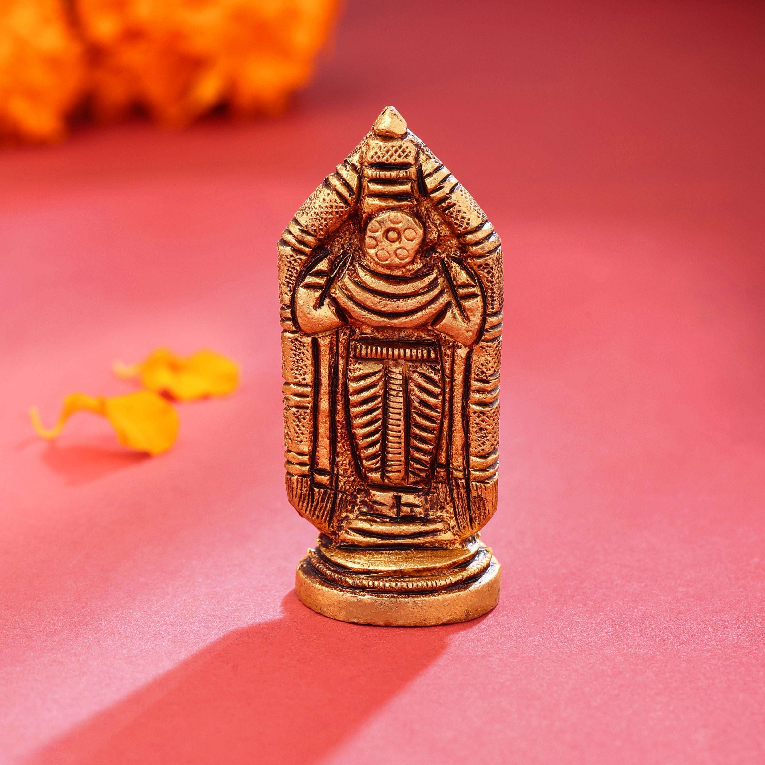 Brass Tirupati Balaji/Venkateshwar Idol (2.2 Inch) - Image 4