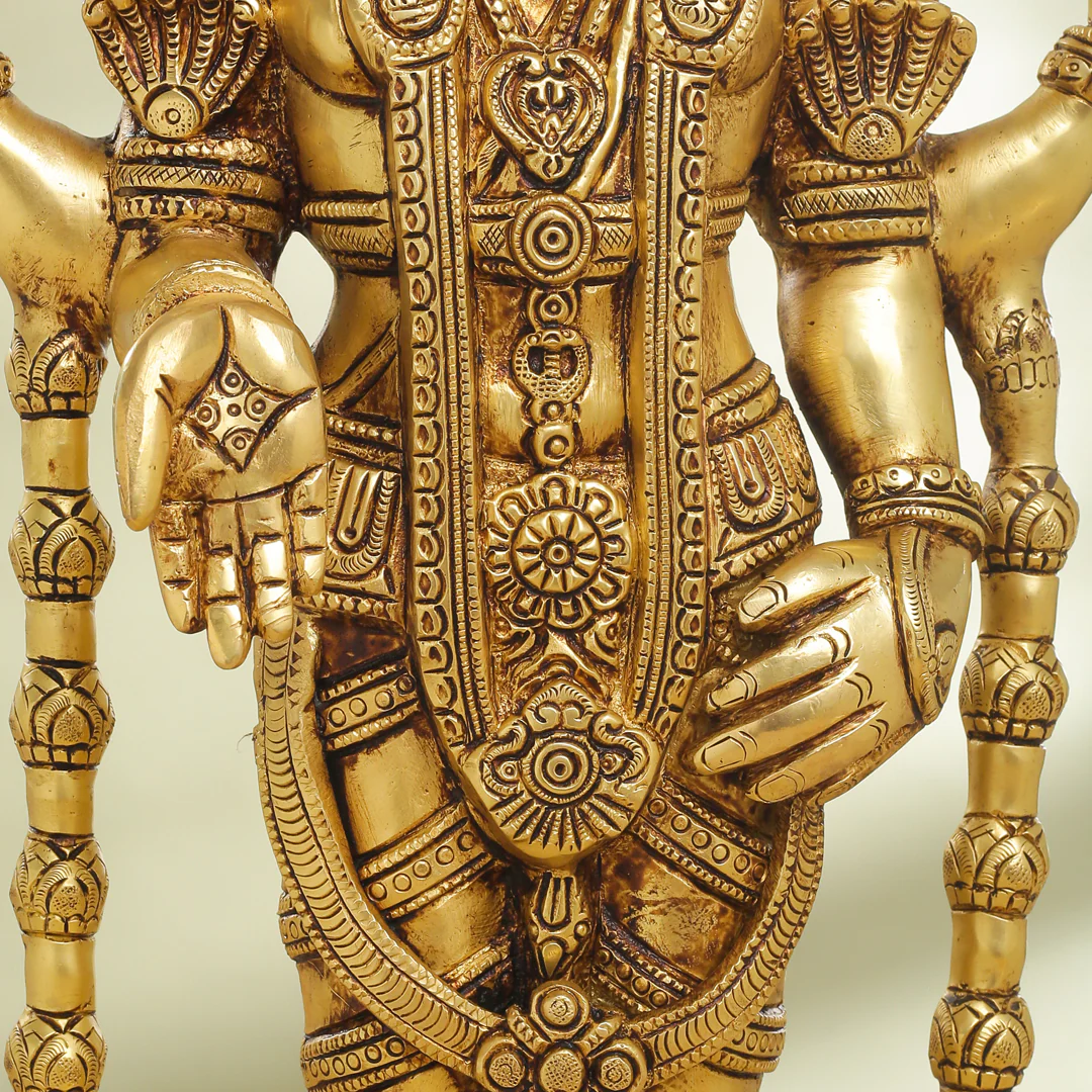 Brass Tirupati Balaji/Venkateshwar Idol (23 Inch) - Image 8