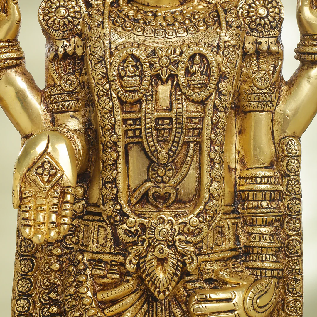 Brass Tirupati Balaji/Venkateshwar Idol (25 Inch) - Image 5