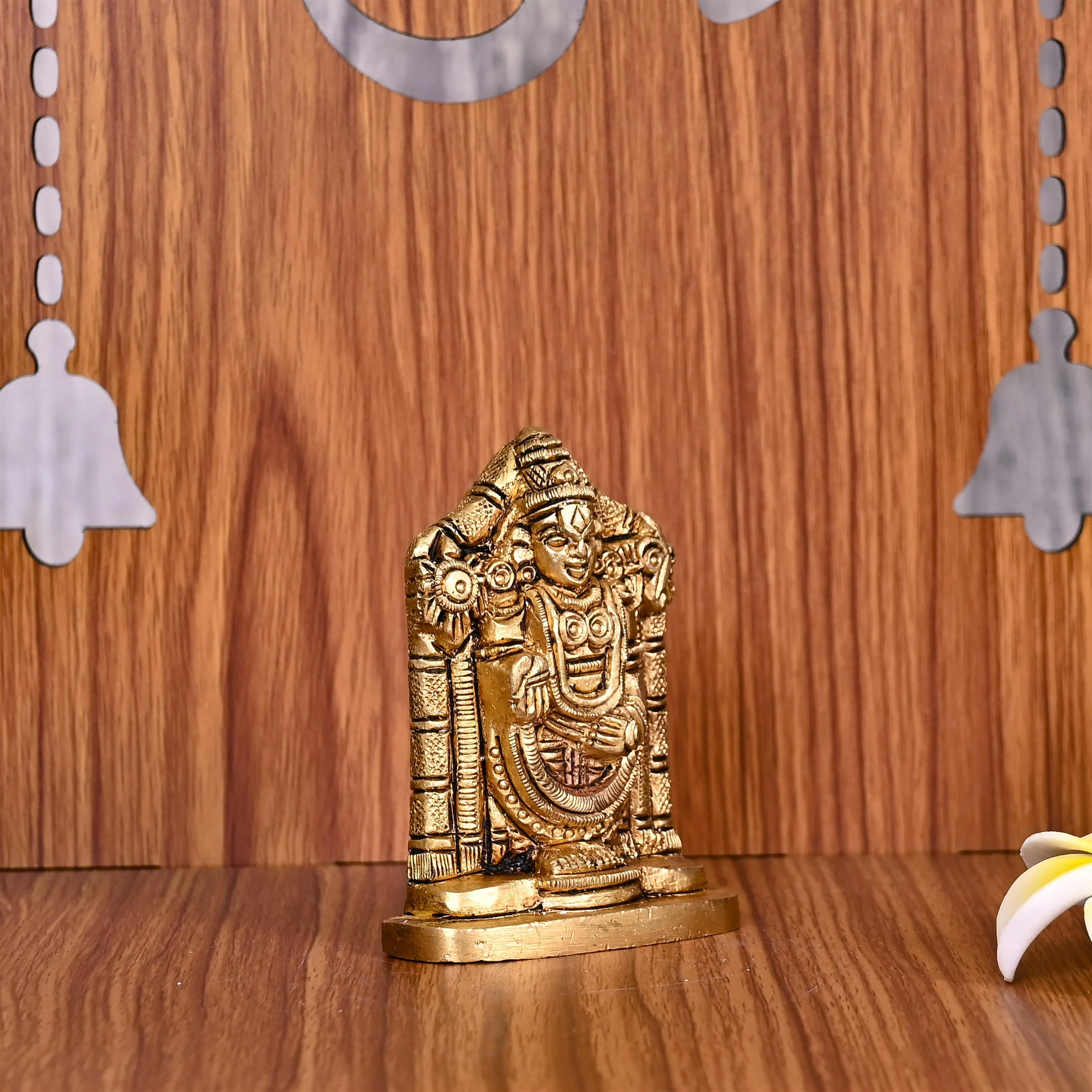 Brass Tirupati Balaji/Venkateshwar Idol (3 Inch) - Image 3