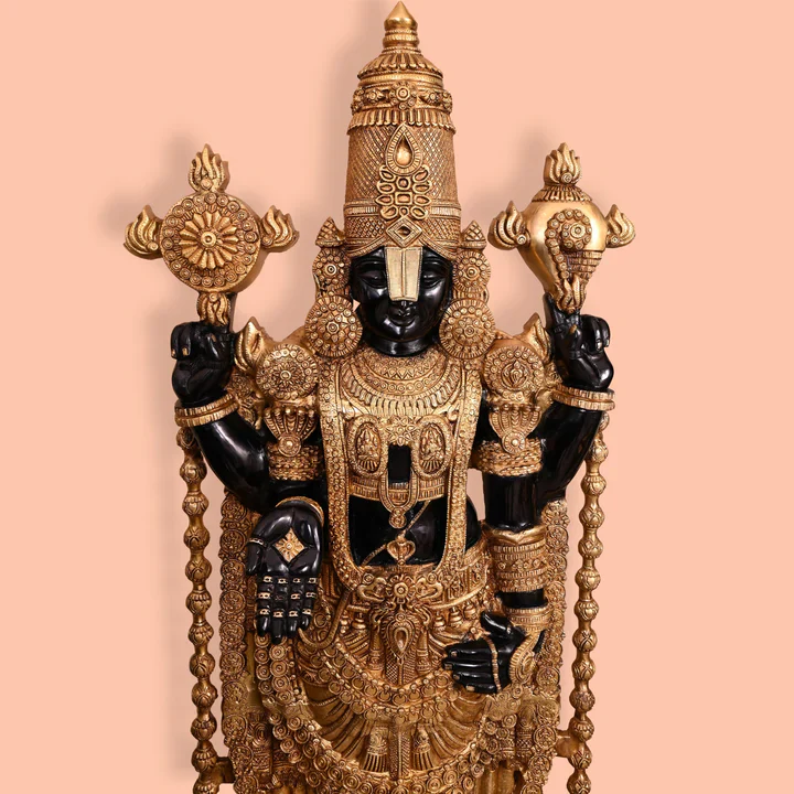 Brass Tirupati Balaji/Venkateshwar Idol (48 Inch) - Image 10
