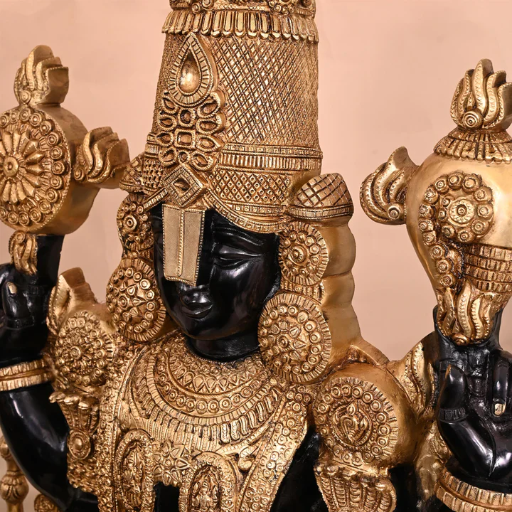 Brass Tirupati Balaji/Venkateshwar Idol (48 Inch) - Image 11