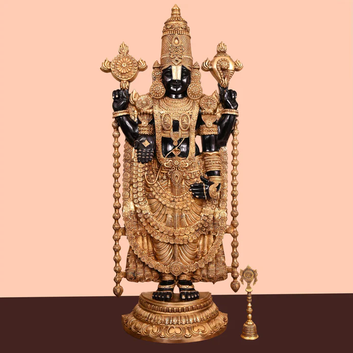 Brass Tirupati Balaji/Venkateshwar Idol (48 Inch) - Image 7