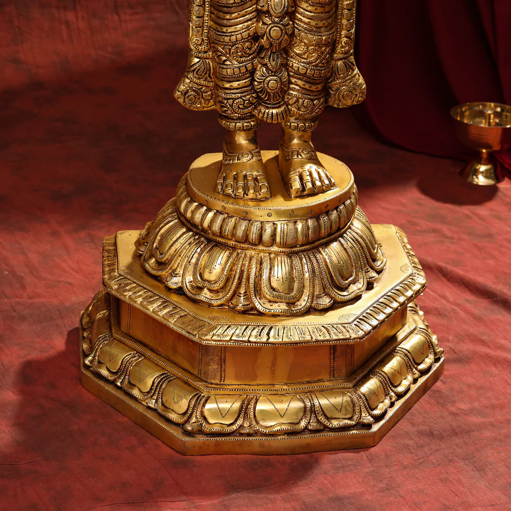 Brass Tirupati Balaji/Venkateshwar Statue (41 Inch) - Image 7