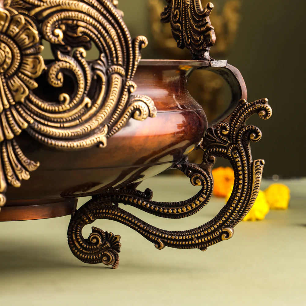 Brass Traditional Ganesha Urli/Floater (19 Inch) - Image 7