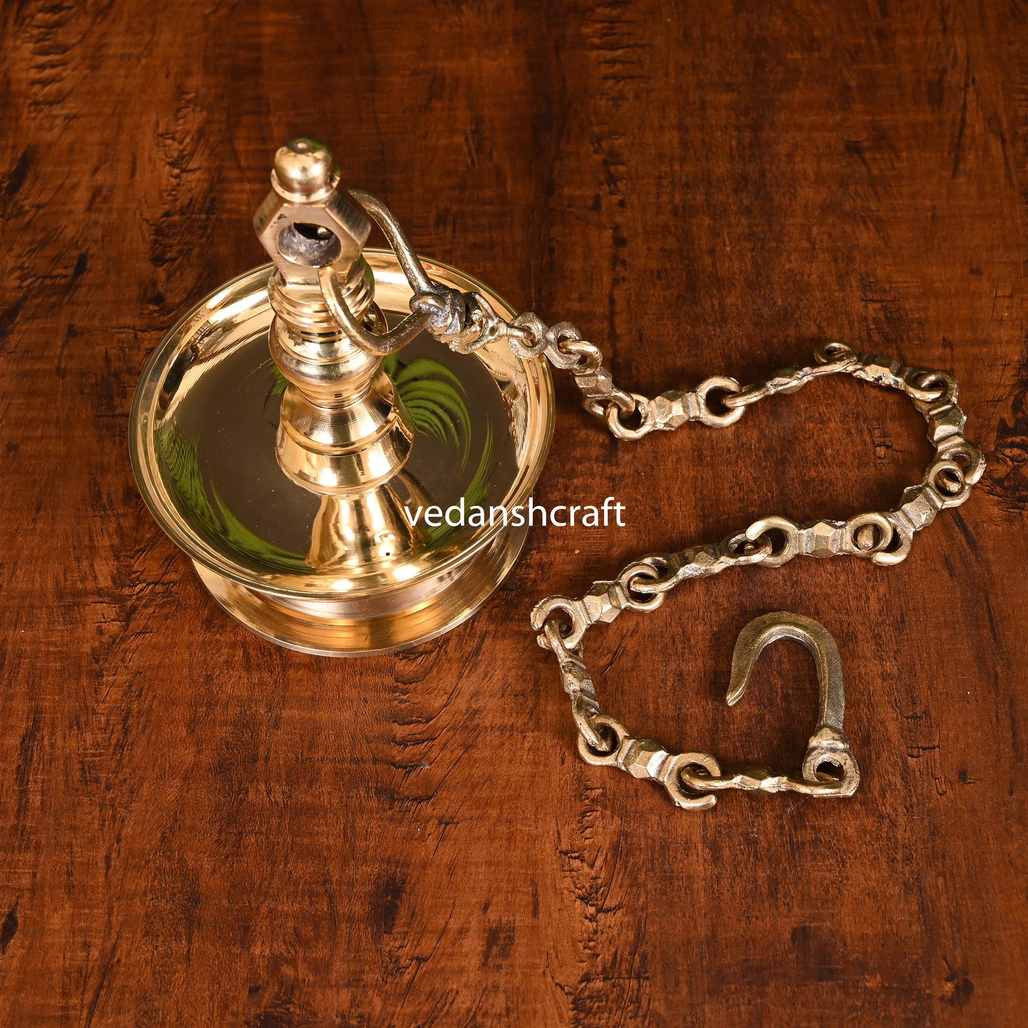 Brass Traditional Hanging Samai/Diya - Image 5